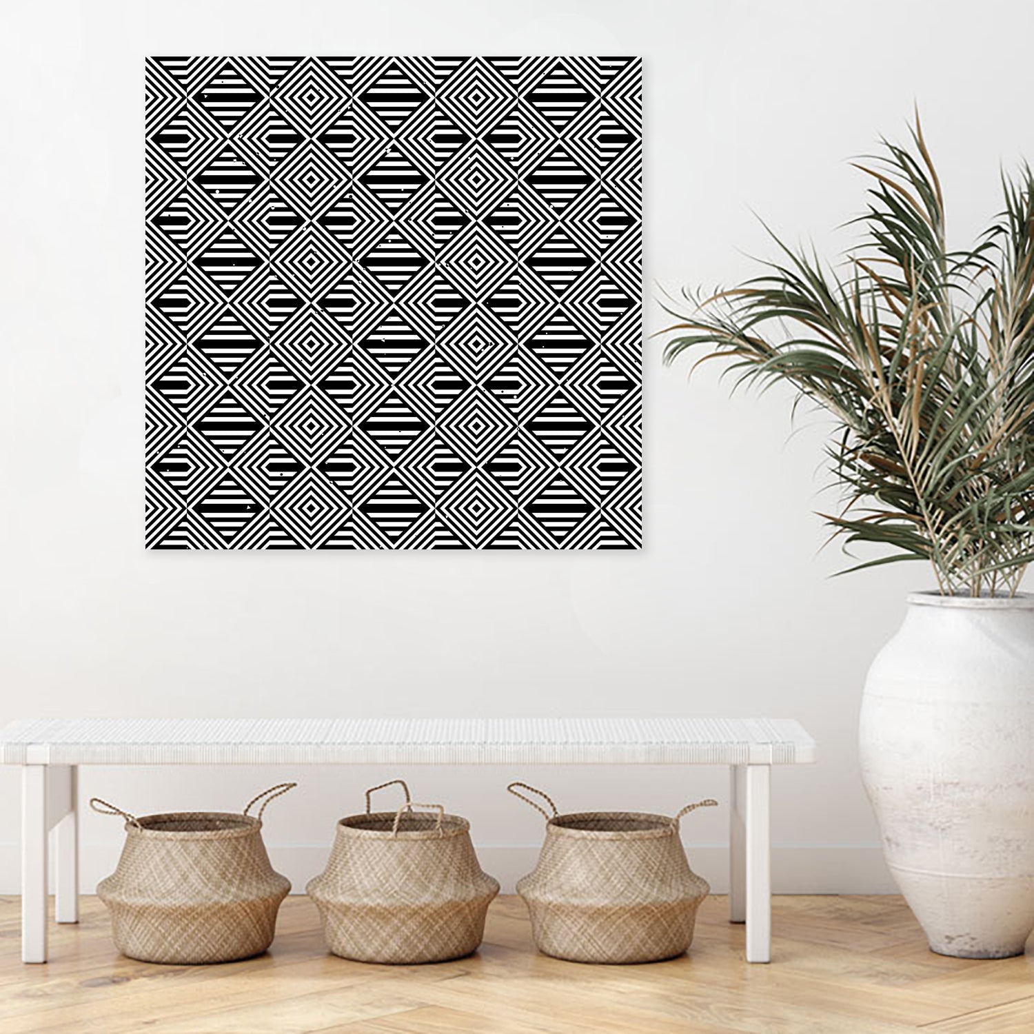 Pattern with striped lines by Divin Creador on GIANT ART - black vector illustration