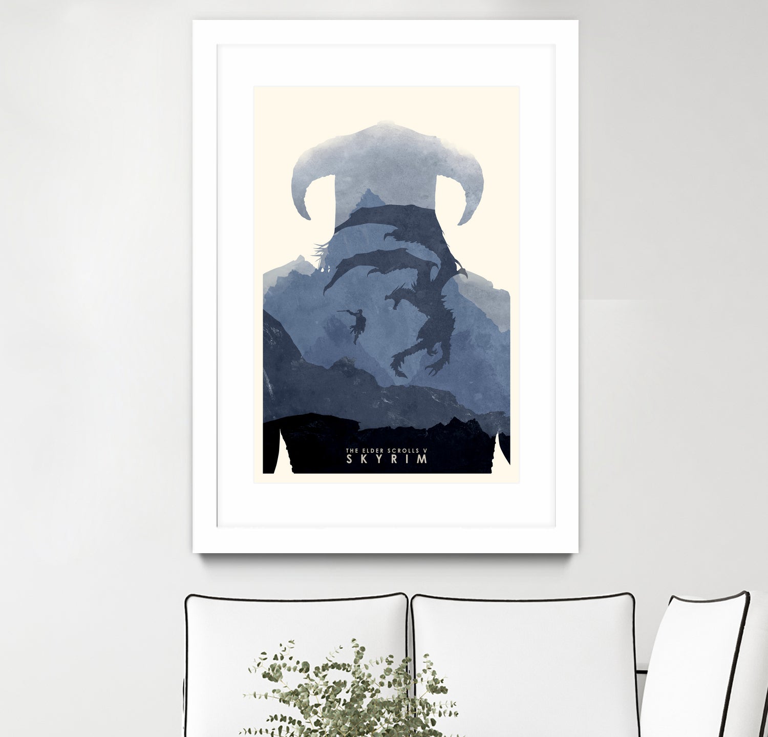 Skyrim II by Ryan Ripley on GIANT ART - blue digital drawing