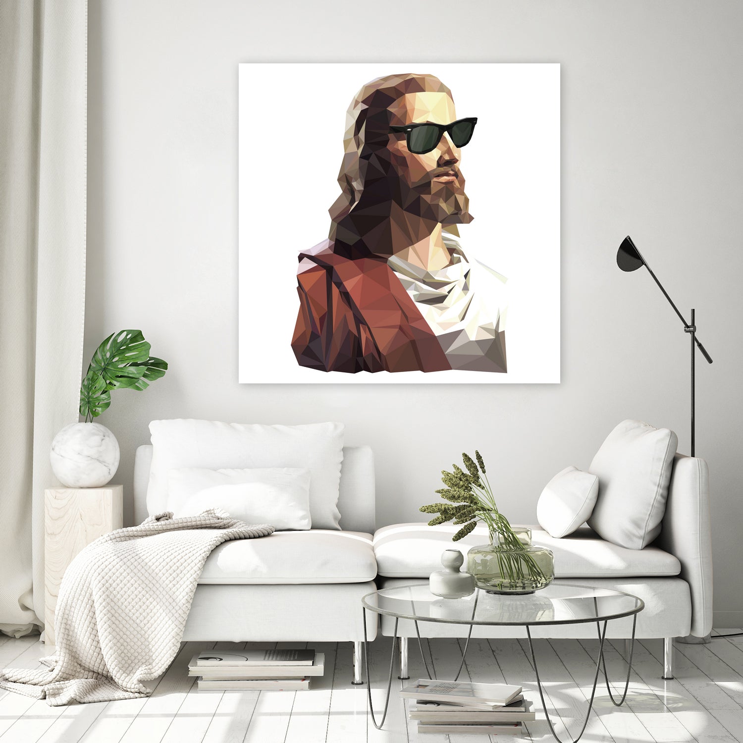 Jesus Born to be Cool by Gabriel Ruiz on GIANT ART - brown photo illustration