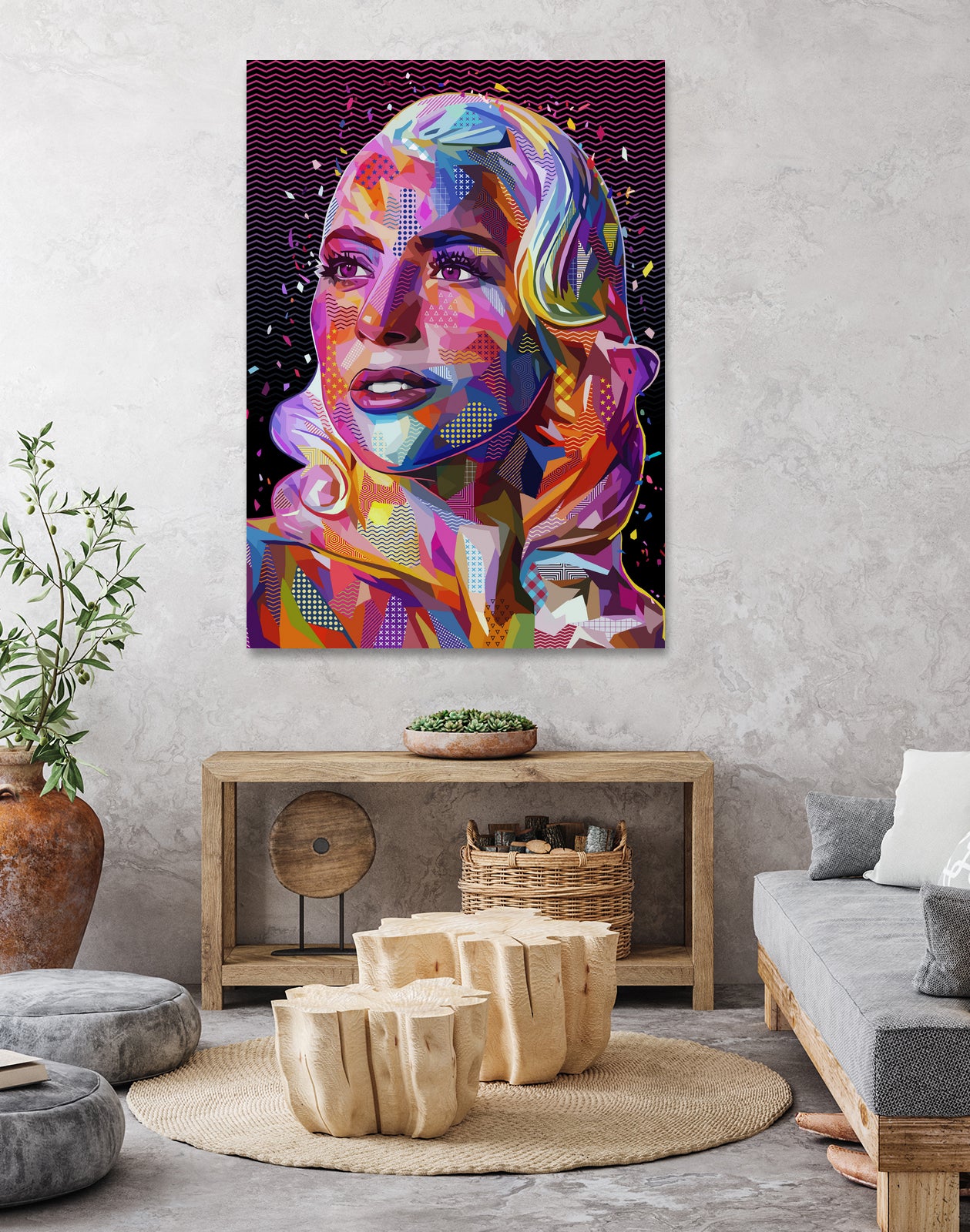 pop-gaga by Alessandro Pautasso on GIANT ART - fuchsia digital painting