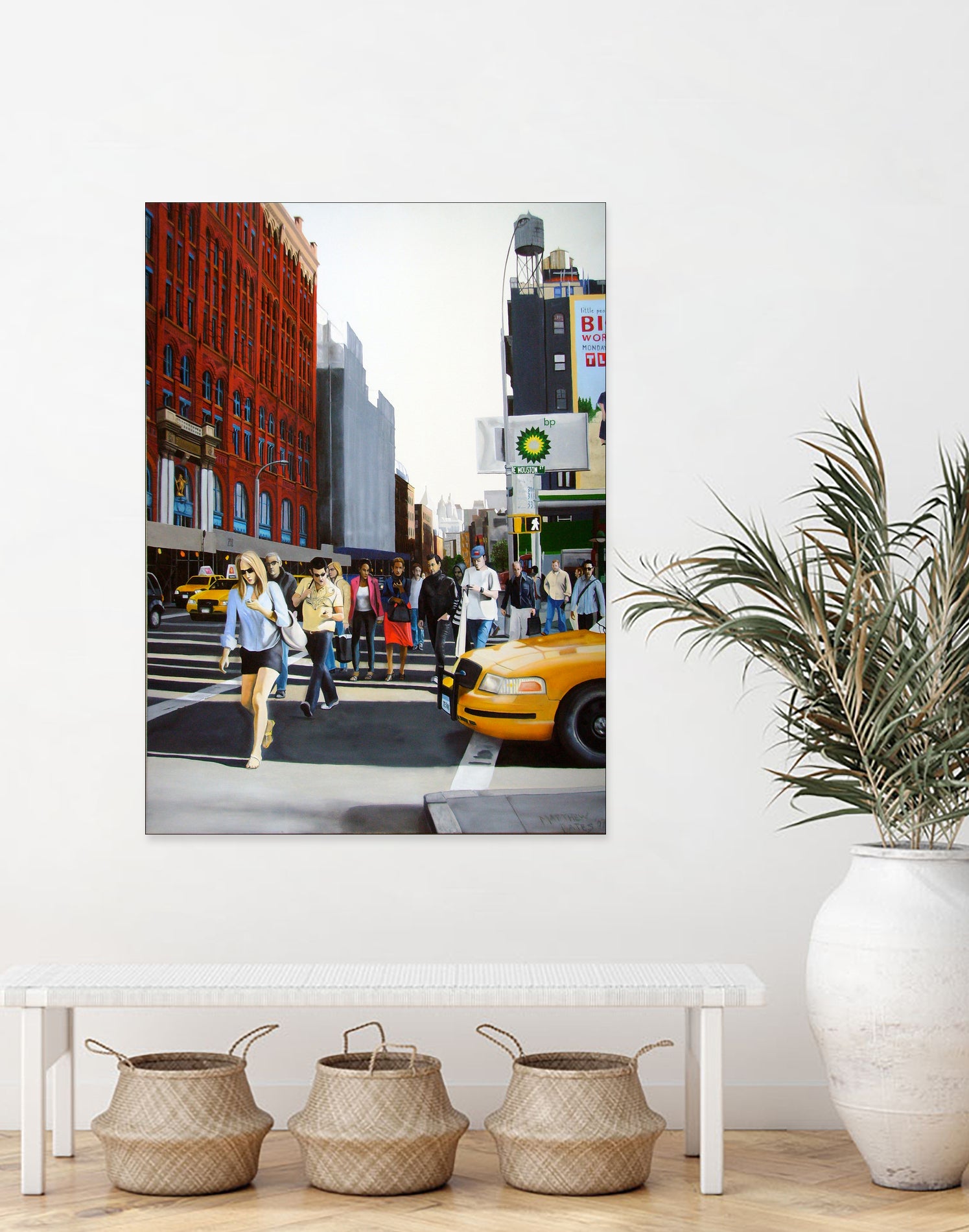 SoHo New York City by Matthew Holden Bates on GIANT ART - red mixed media
