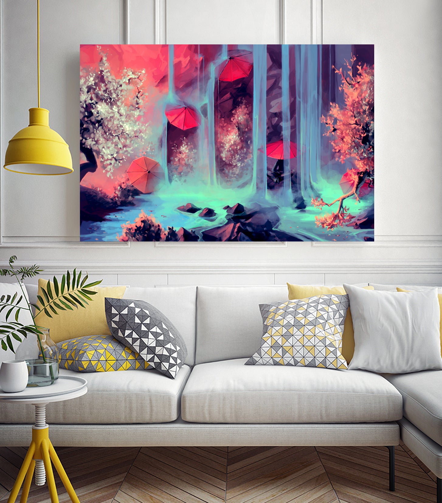 Protect me from what I want by Cyril Rolando on GIANT ART - pink digital painting