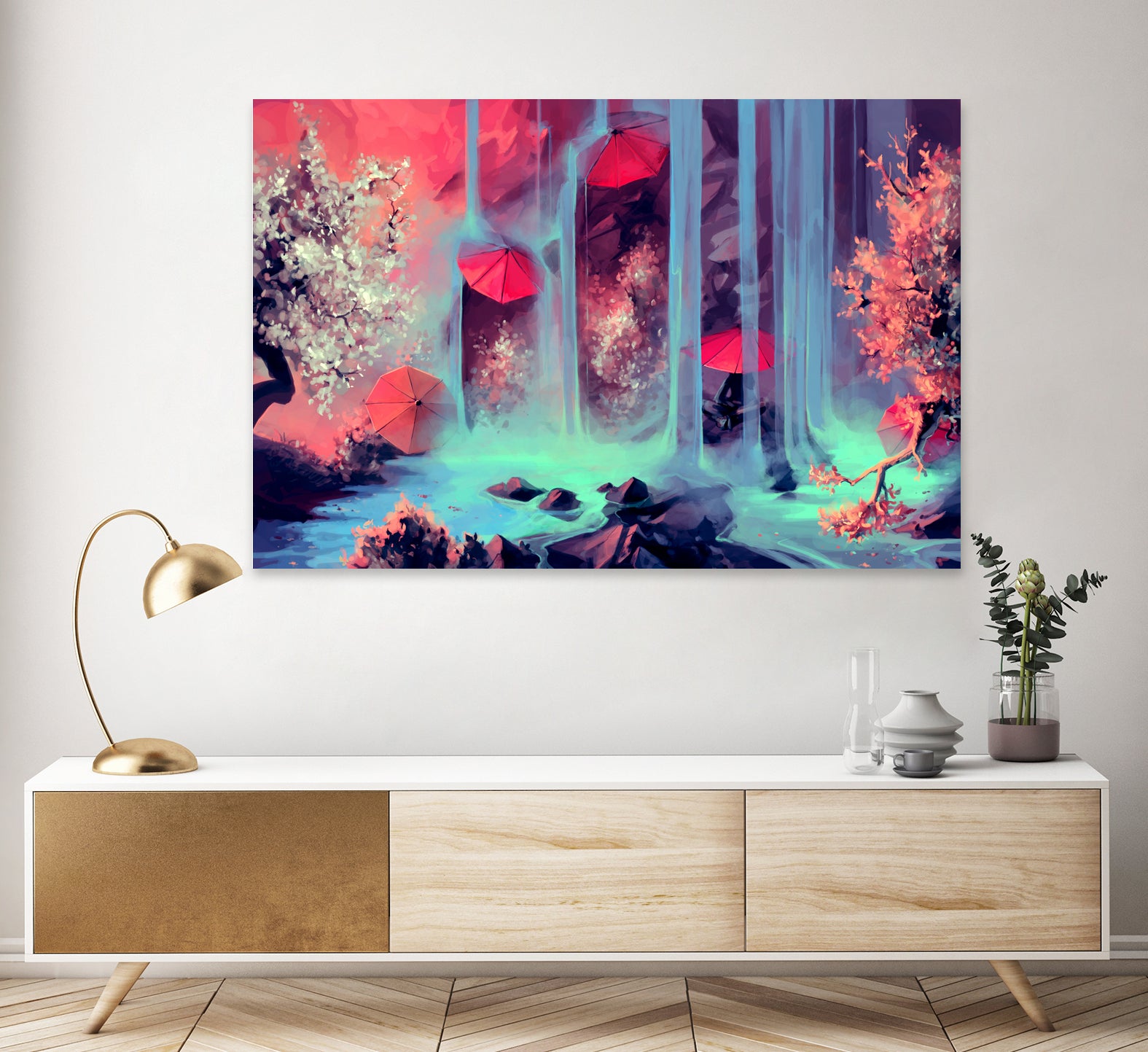 Protect me from what I want by Cyril Rolando on GIANT ART - pink digital painting