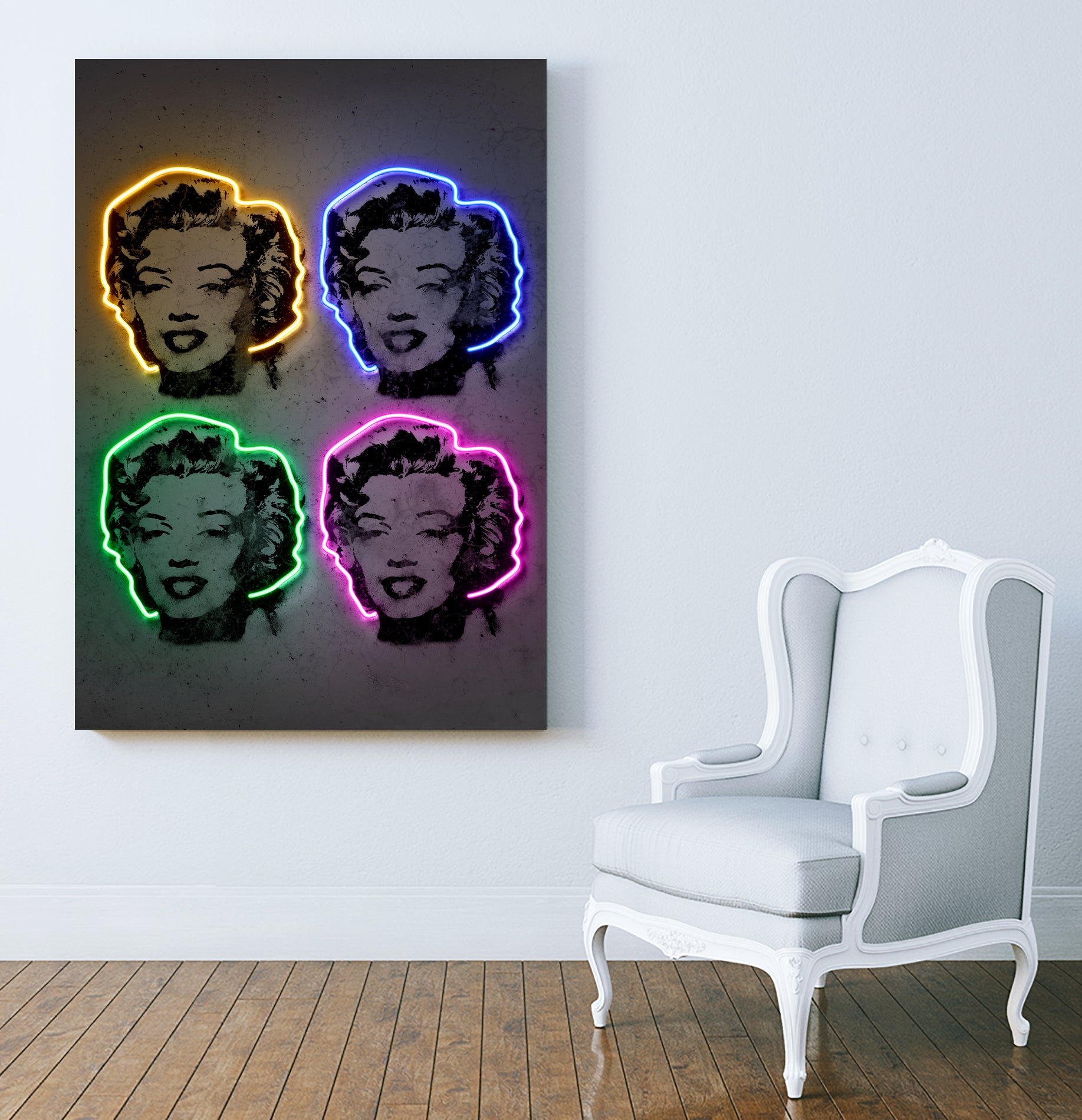 Marilyn Pop by Octavian Mihai Mielu on GIANT ART - gray photo manipulation