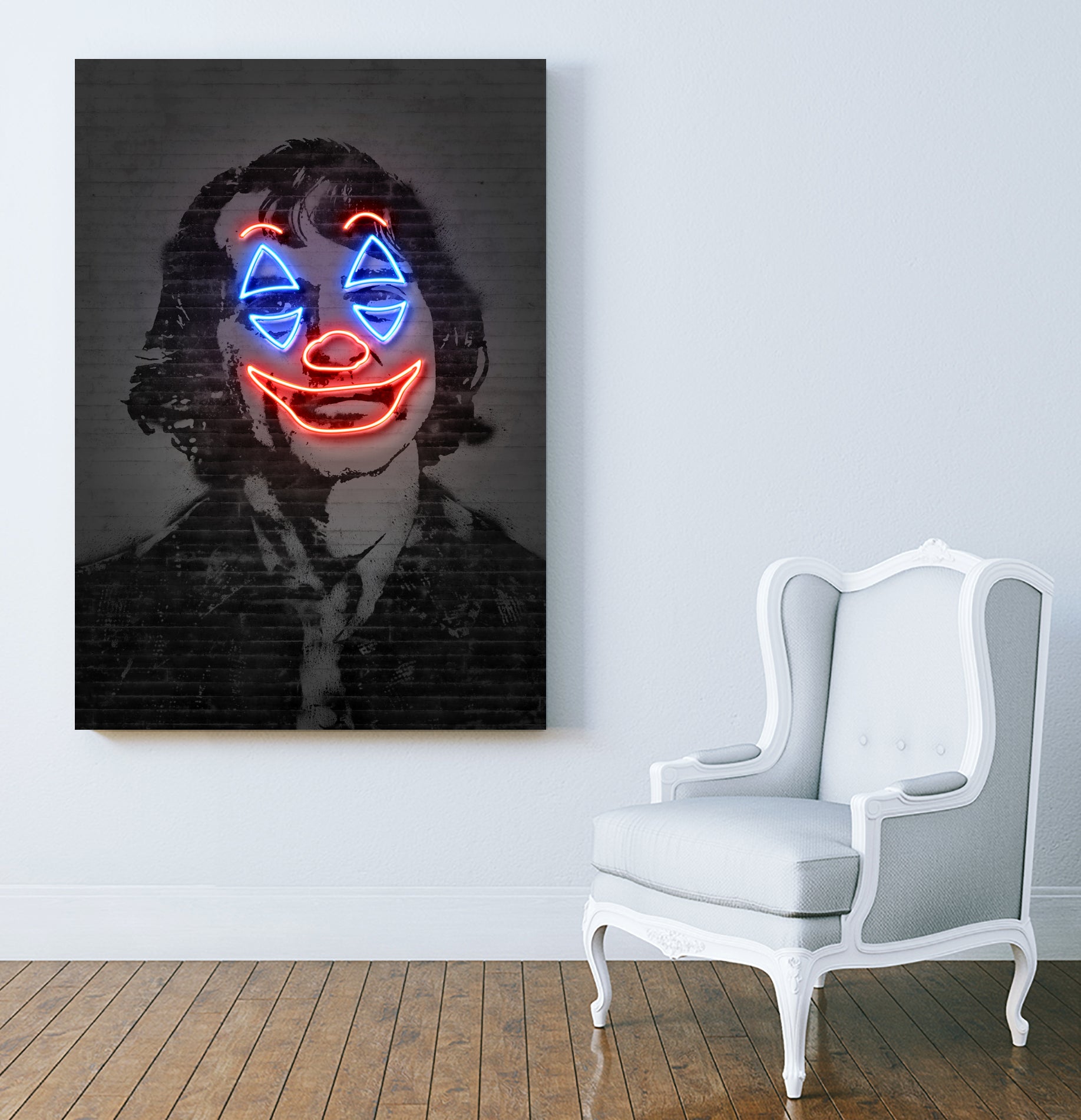 Joker by Octavian Mihai Mielu on GIANT ART - gray photo manipulation
