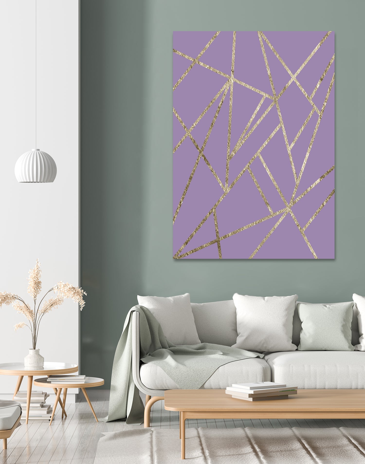 Classic Lavender Gold Geo #1 #geometric #decor #art by Anita & Bella Jantz on GIANT ART - fuchsia digital drawing