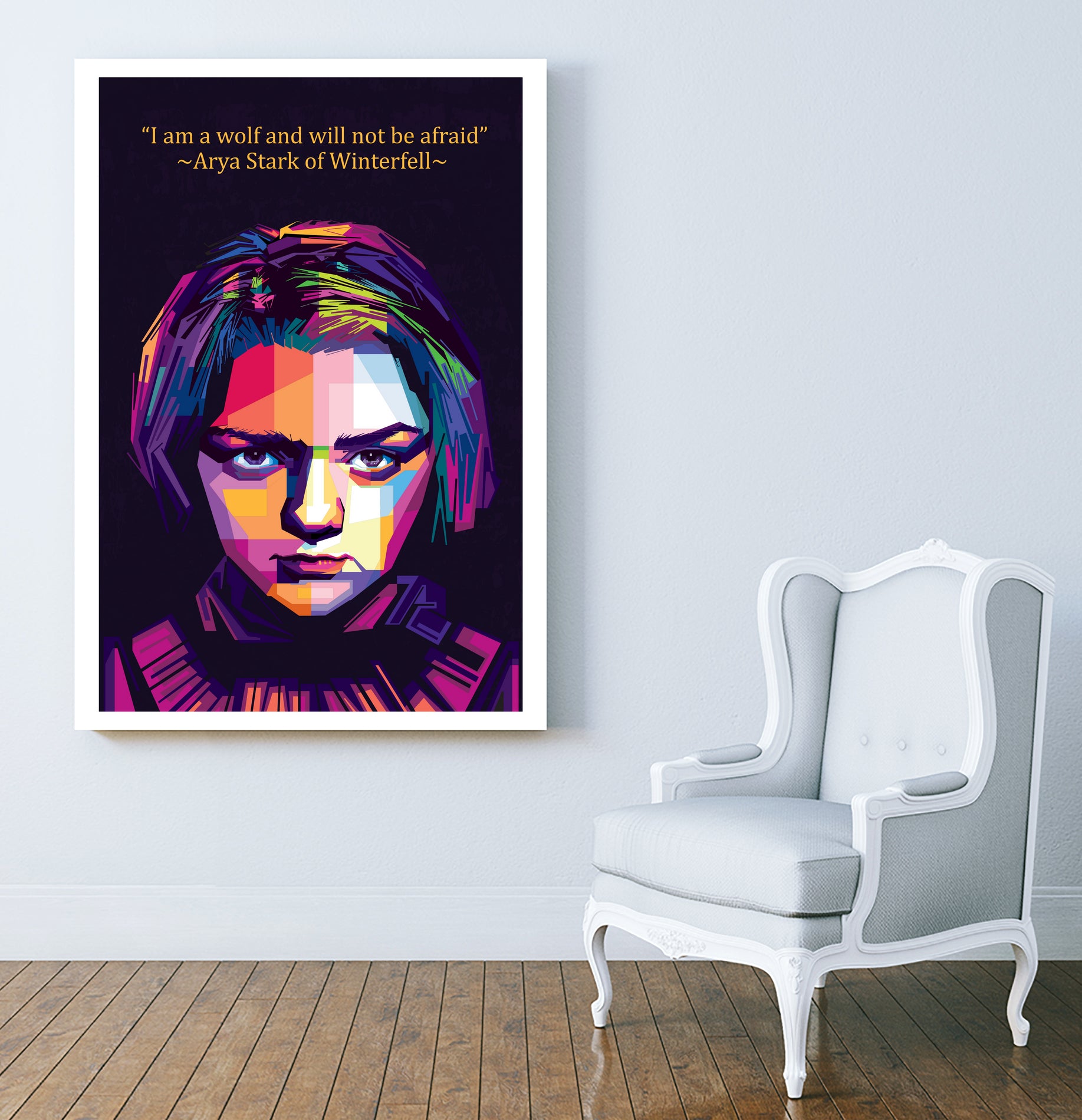 Arya Stark of Winterfell by johan musa on GIANT ART - red photo illustration