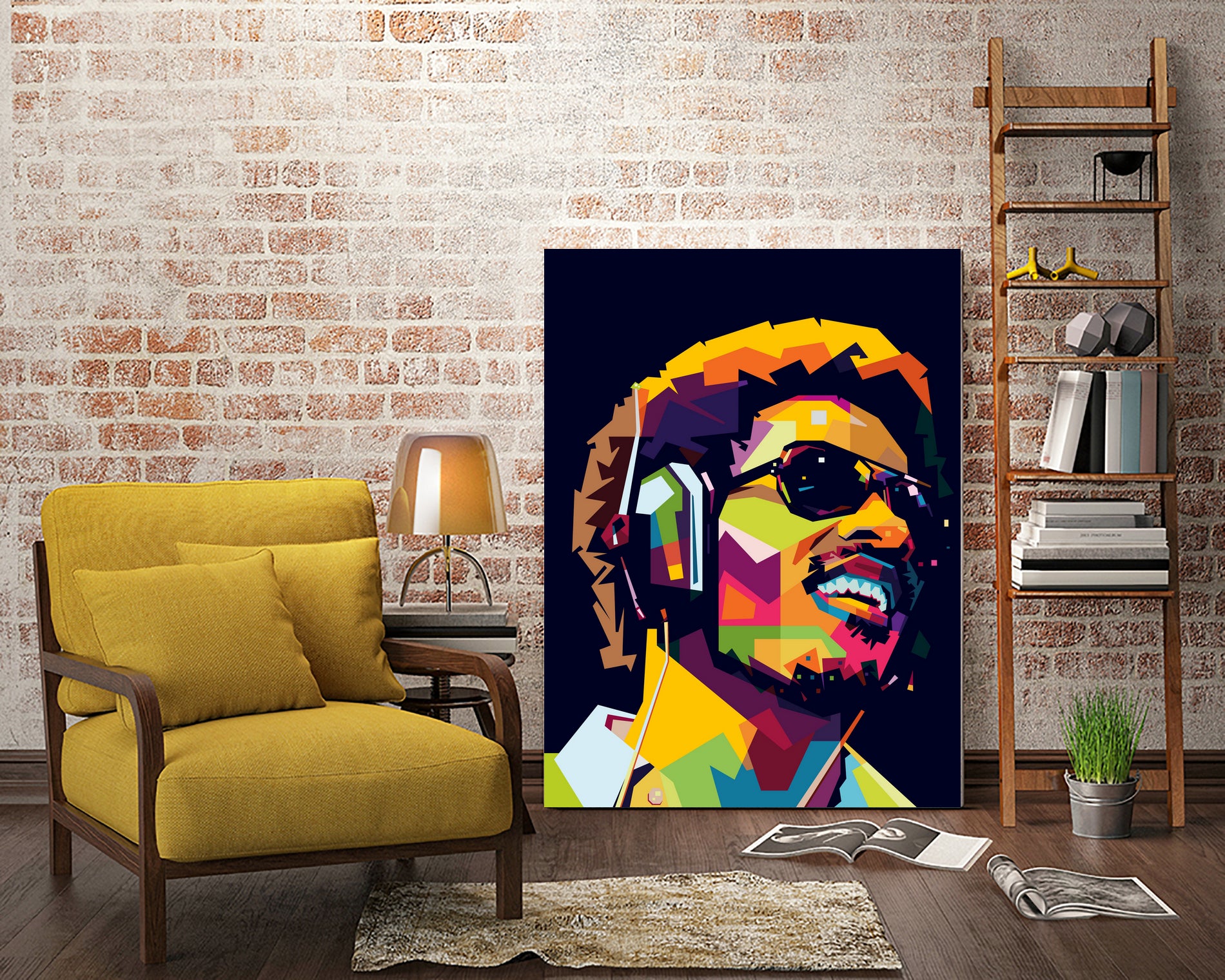 Stevie Wonder by Yusuf Yusuf Dedi Wijaya on GIANT ART - white vector illustration