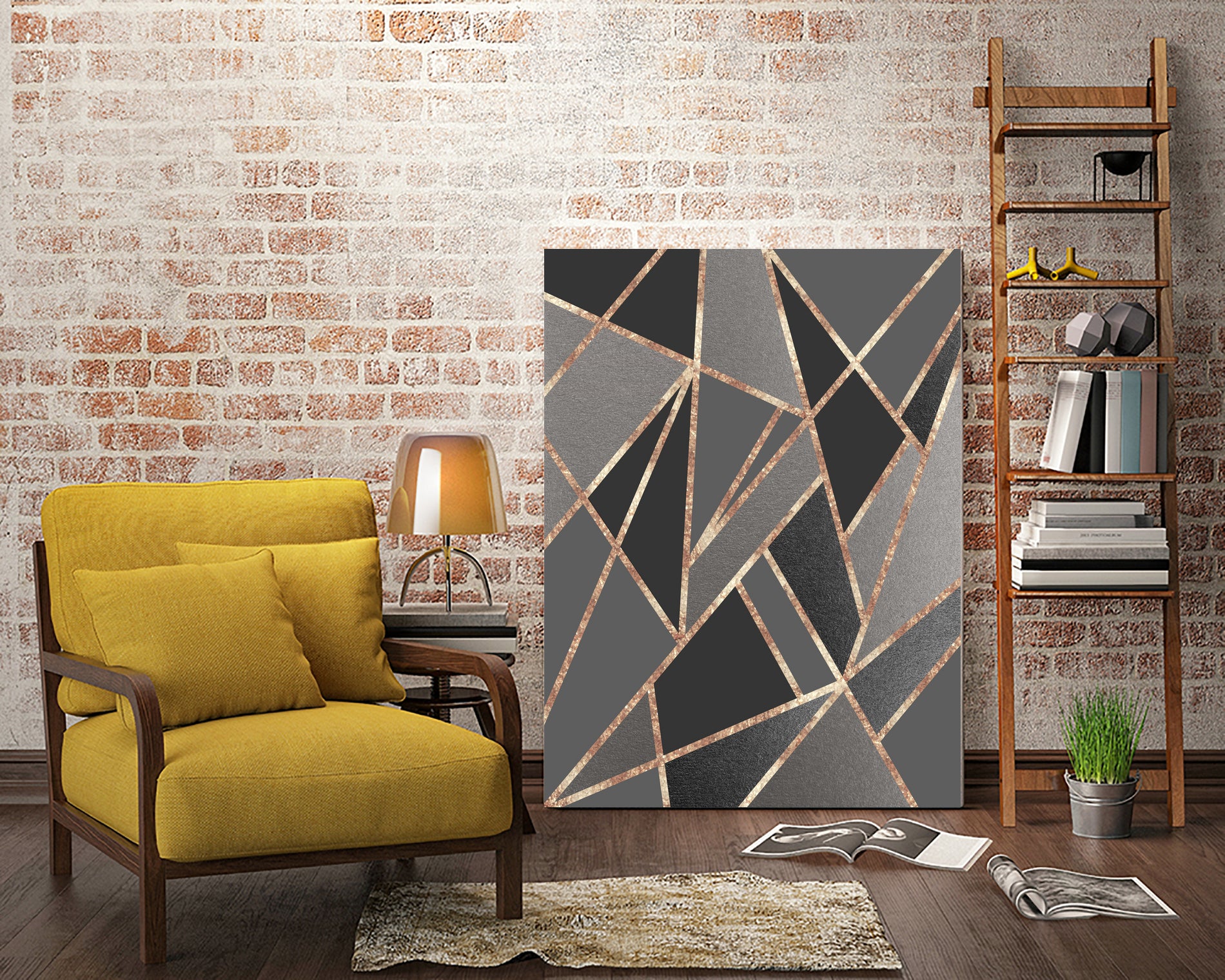 Classic Silver Gray Charcoal Rose Gold Geo #1 #geometric by Anita & Bella Jantz on GIANT ART - gray digital drawing
