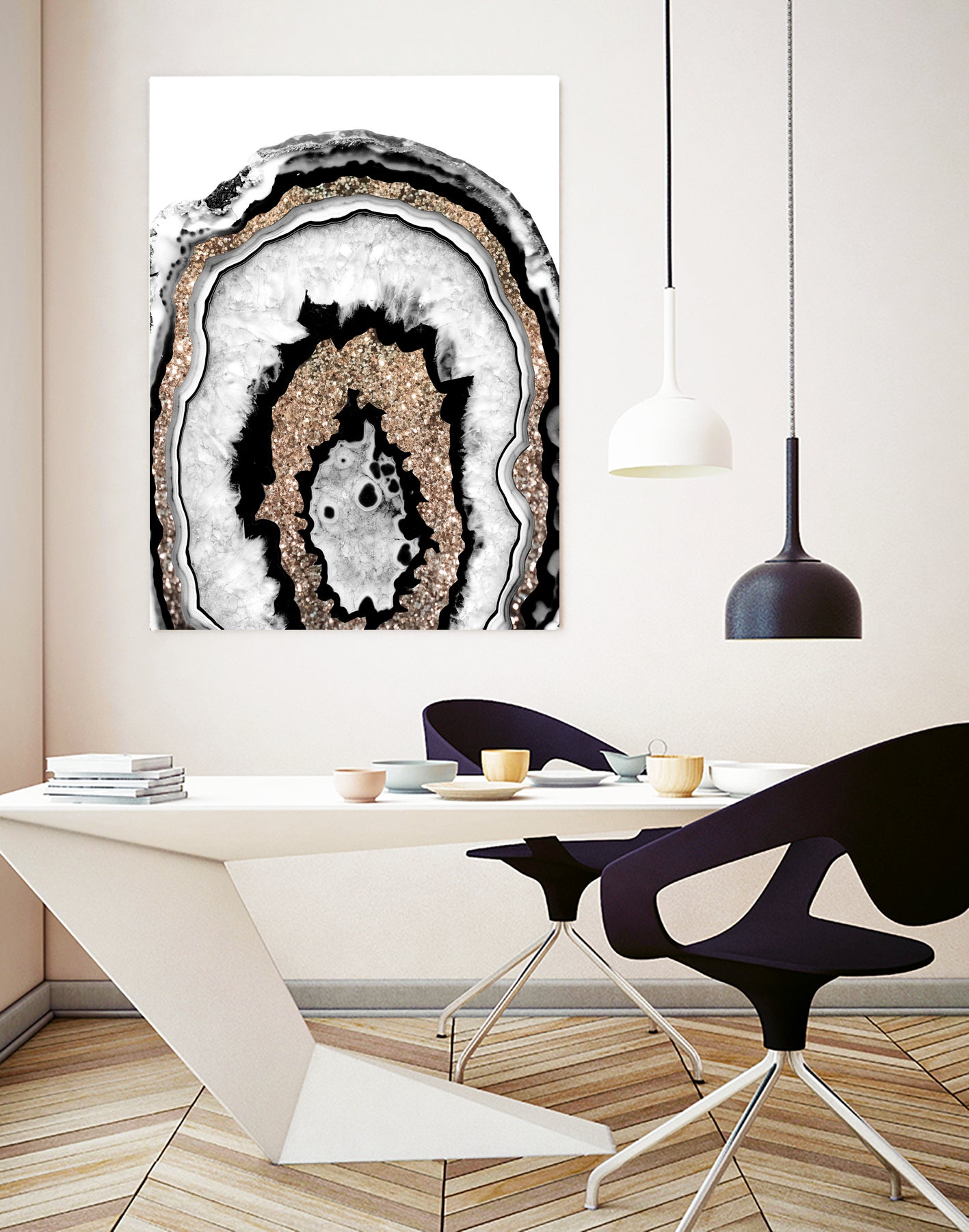 Gray Black White Agate with Gold Glitter #1a #gem #decor by Anita & Bella Jantz on GIANT ART - gray photo illustration