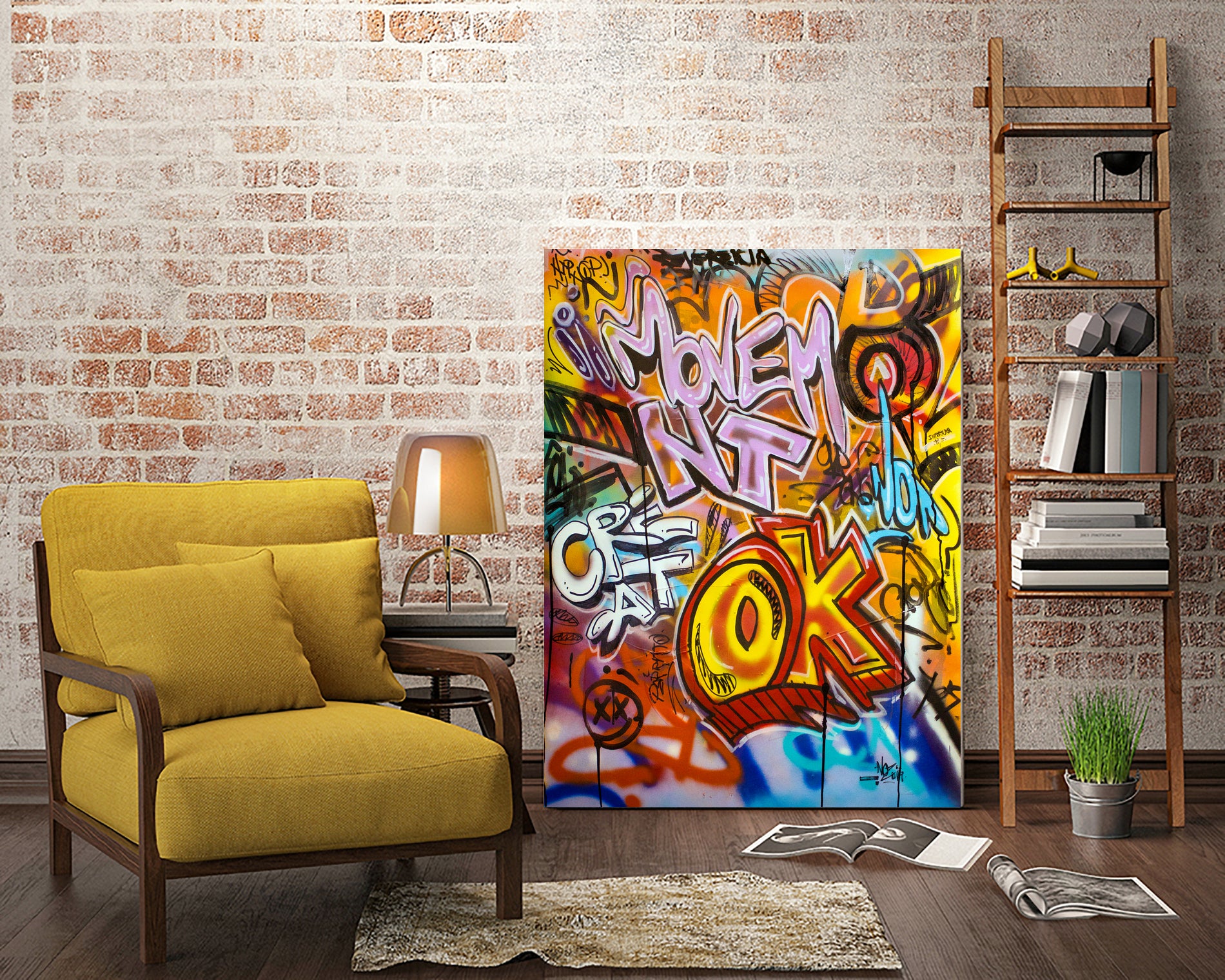 OK by Nozvvu vvu on GIANT ART - white typography