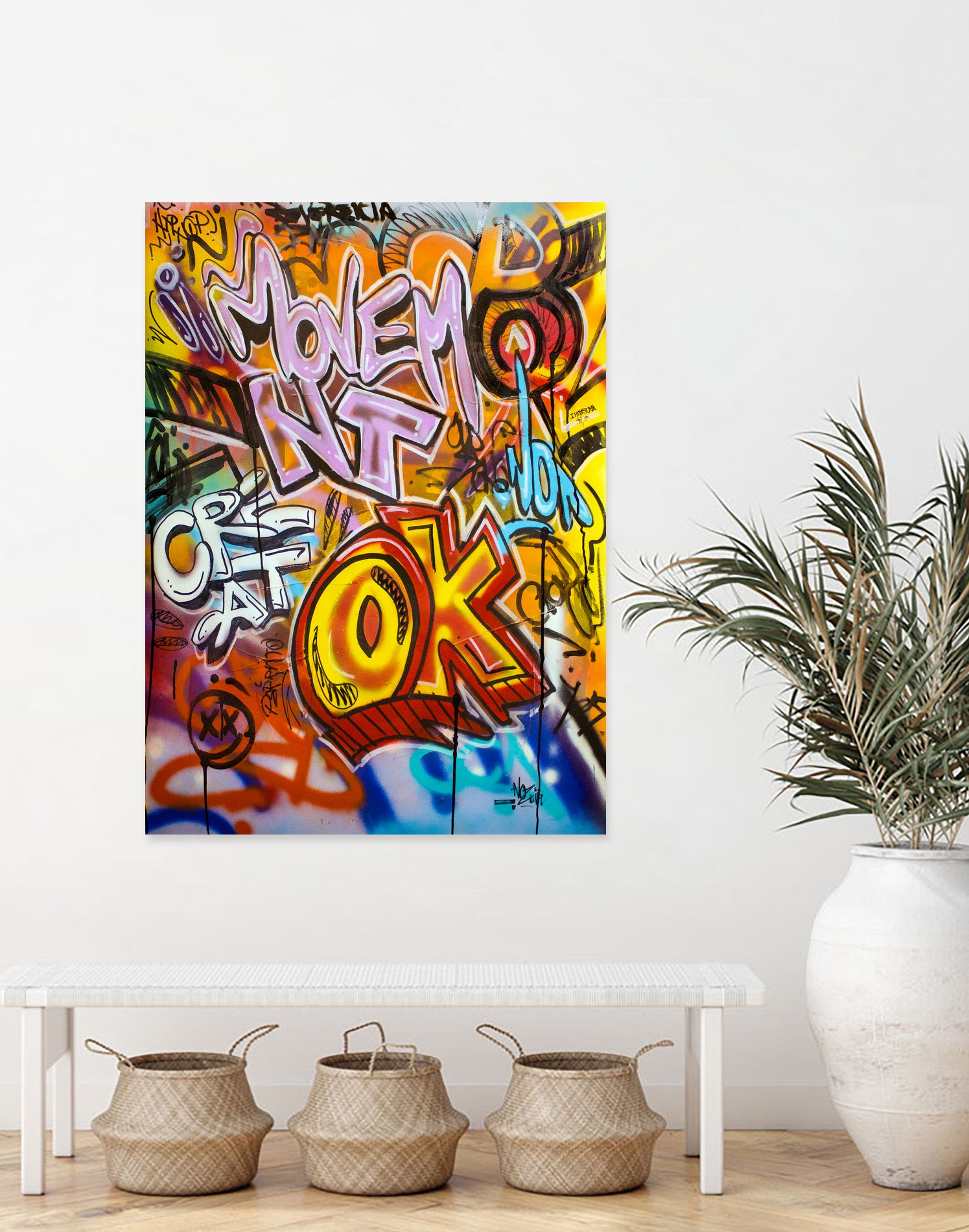 OK by Nozvvu vvu on GIANT ART - white typography