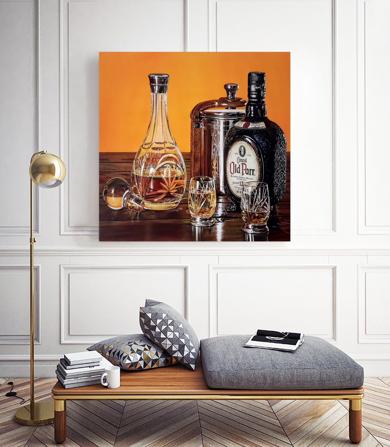 After Hours II by João Bello on GIANT ART - orange mixed media