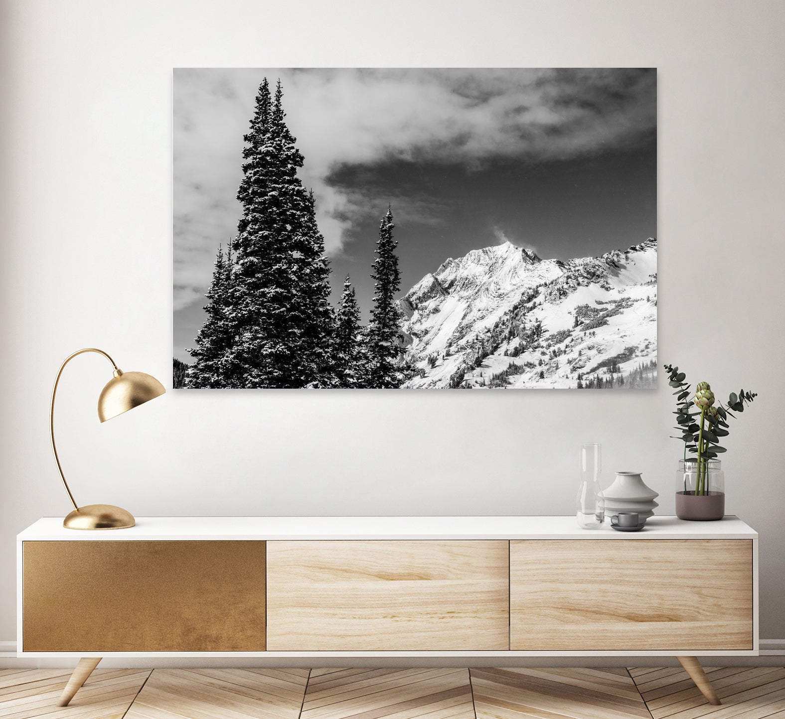 Trees Taller than the Highest Peak by Alex Tonetti on GIANT ART - gray photo illustration