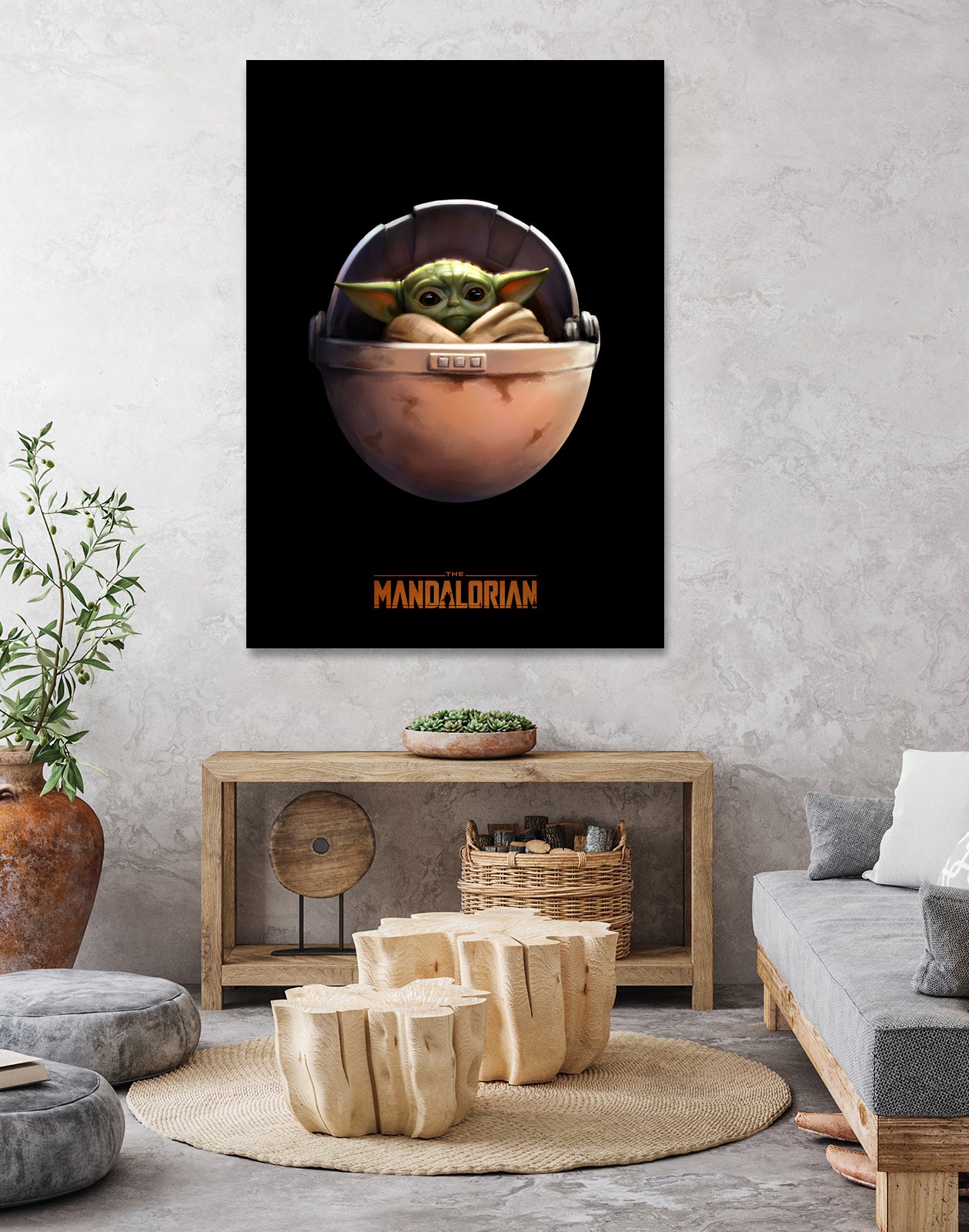 Baby Yoda The Mandalorian by Sundeep Kumar on GIANT ART - green digital painting