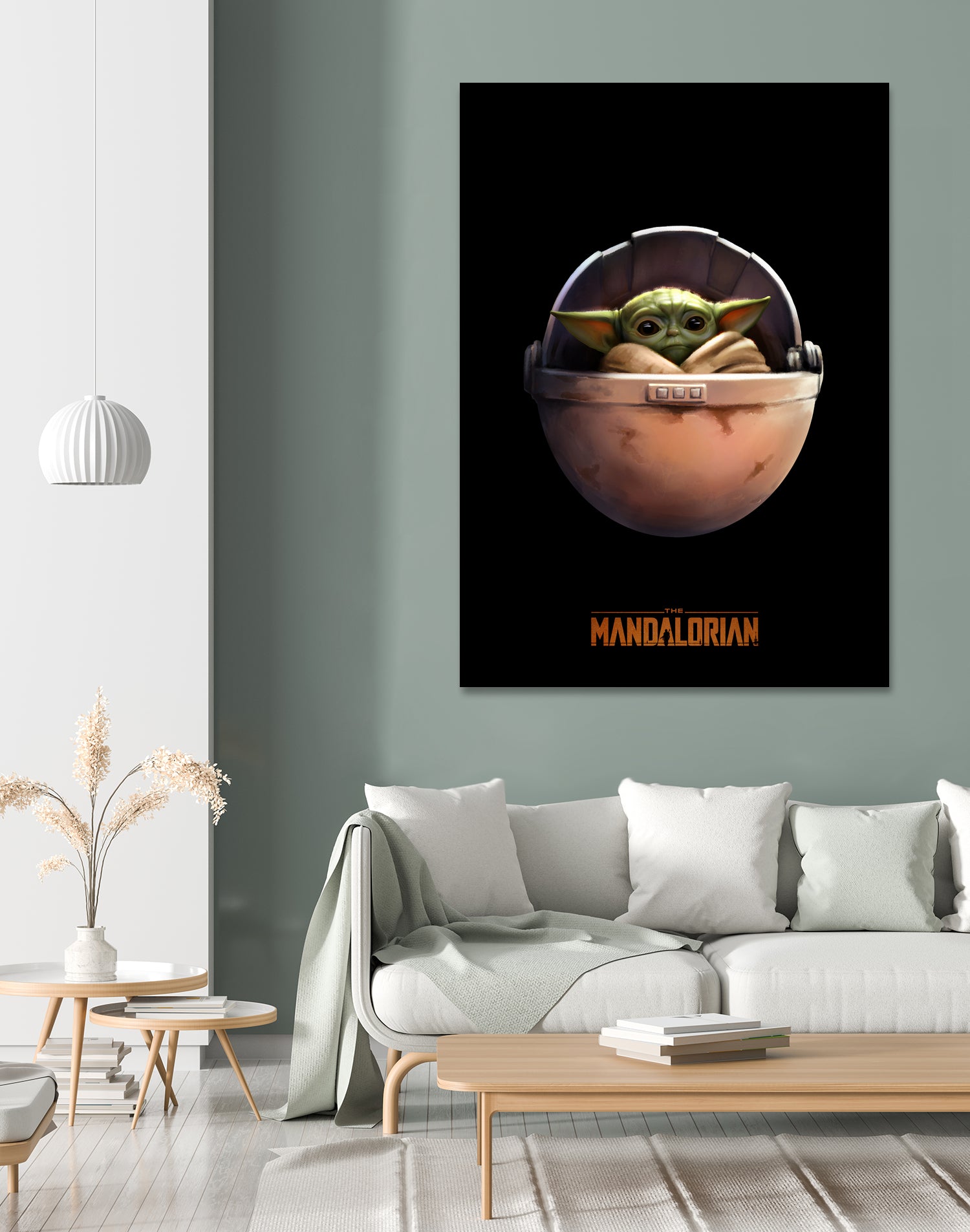Baby Yoda The Mandalorian by Sundeep Kumar on GIANT ART - green digital painting