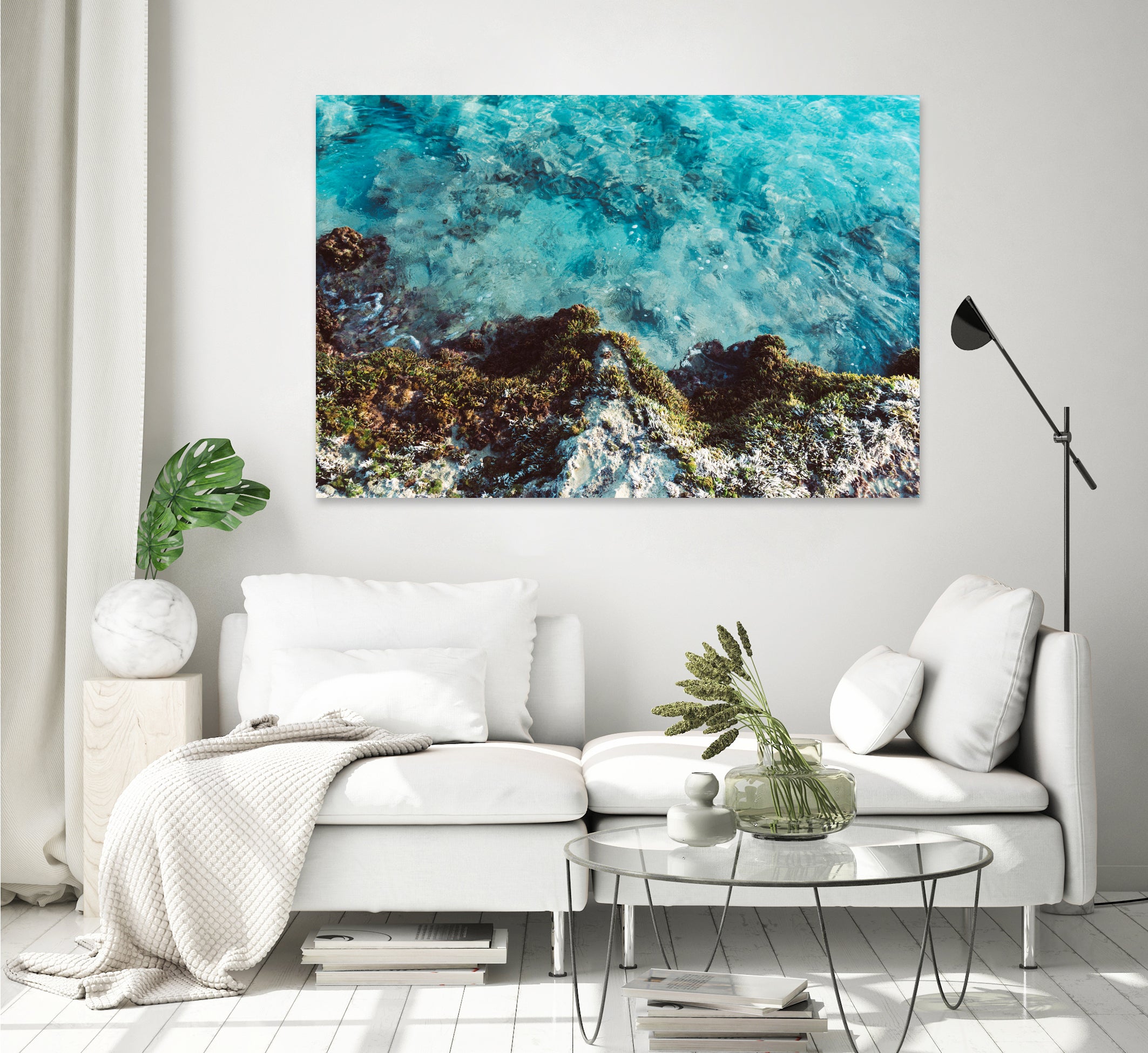 Blue Coast by Alex Tonetti on GIANT ART - blue photo illustration