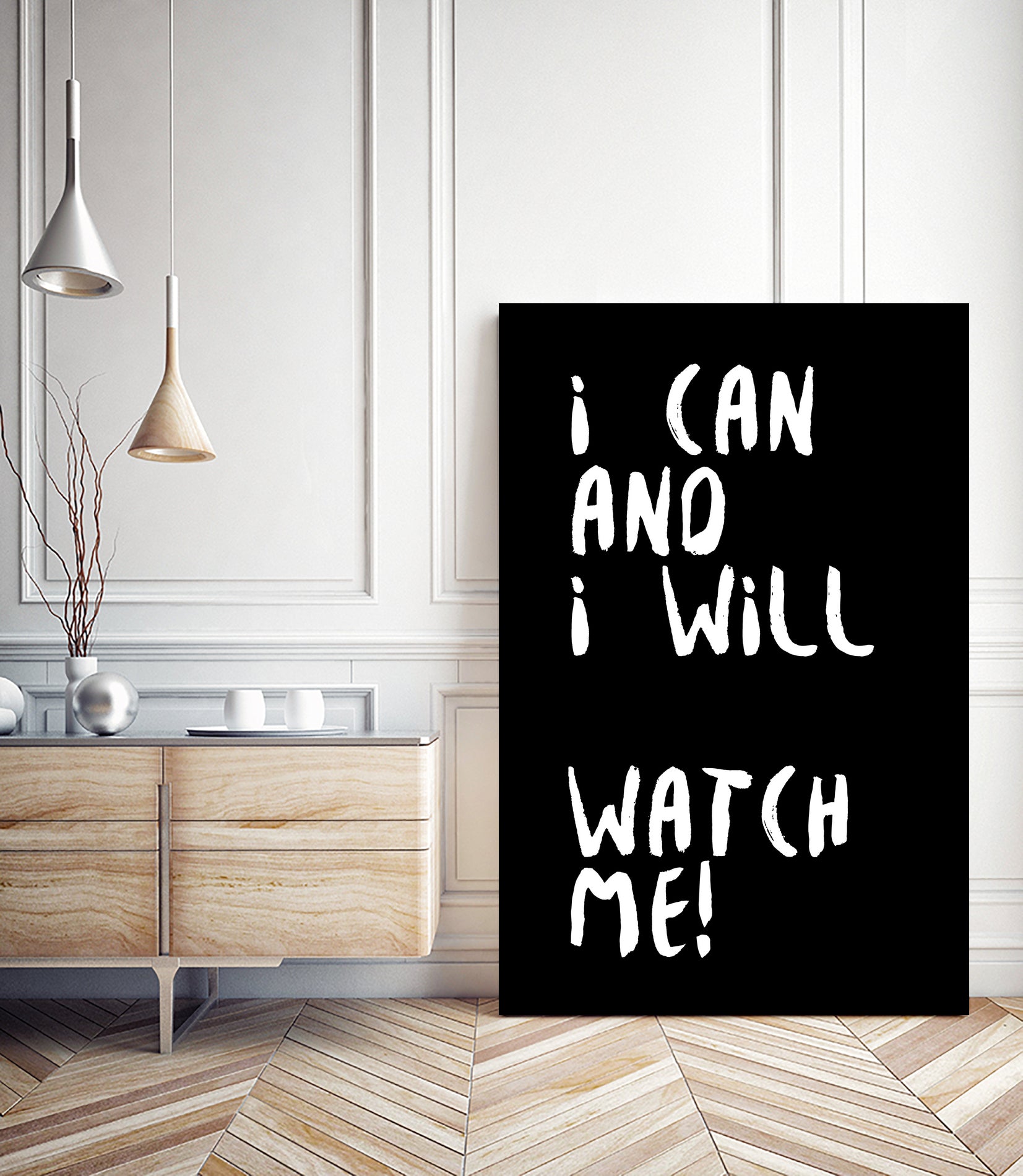 i can and i will by kim karol on GIANT ART - black typography