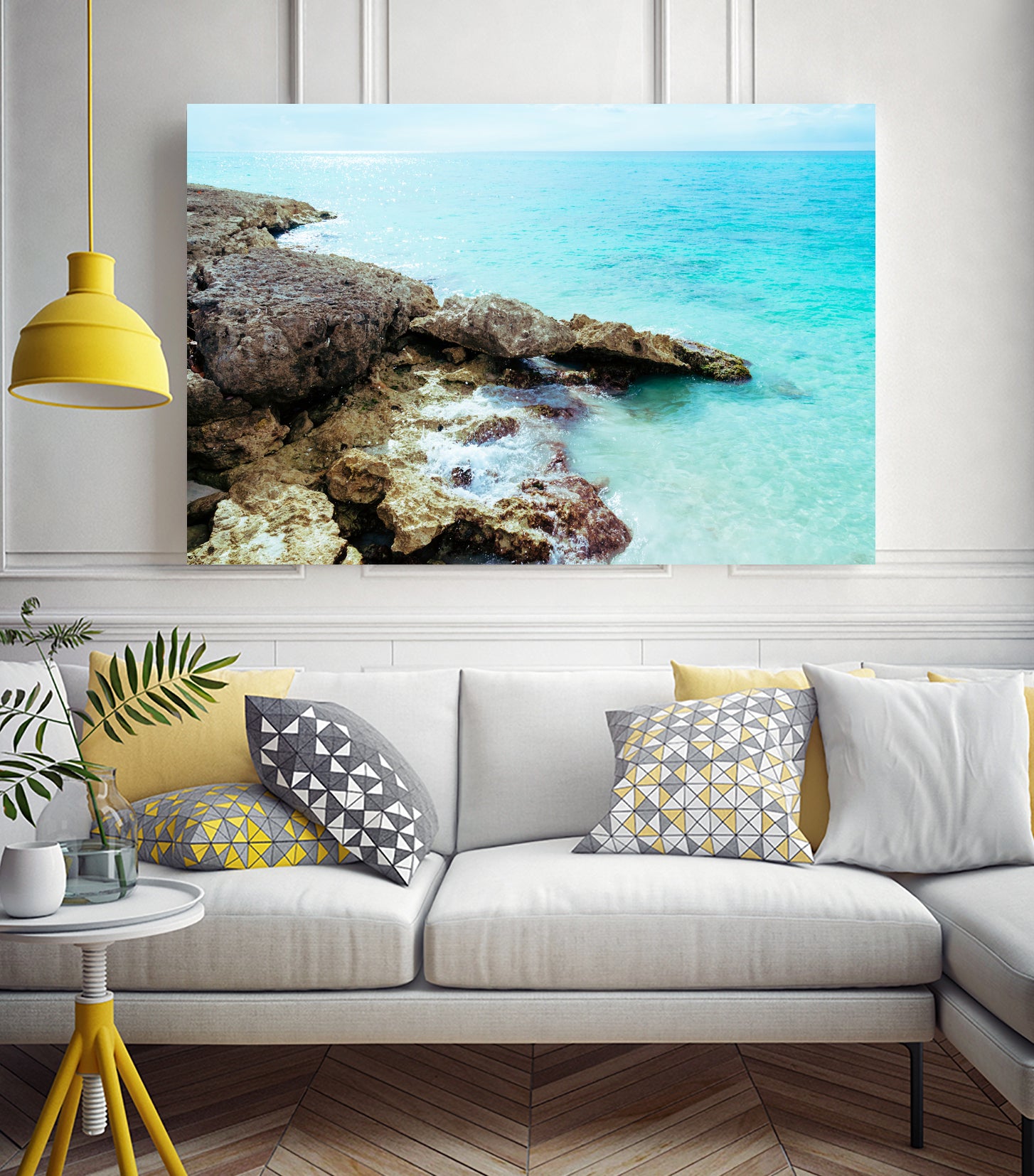 Crashing Waves by Alex Tonetti on GIANT ART - blue photo illustration