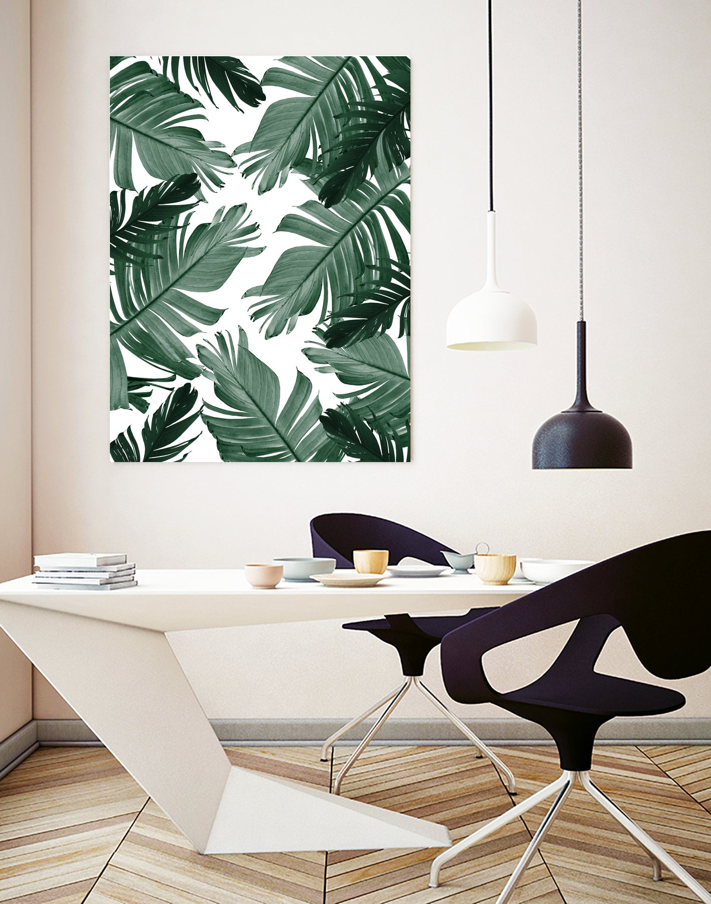 Tropical Banana Leaves Pattern #3 #tropical #decor #art by Anita & Bella Jantz on GIANT ART - green photo illustration