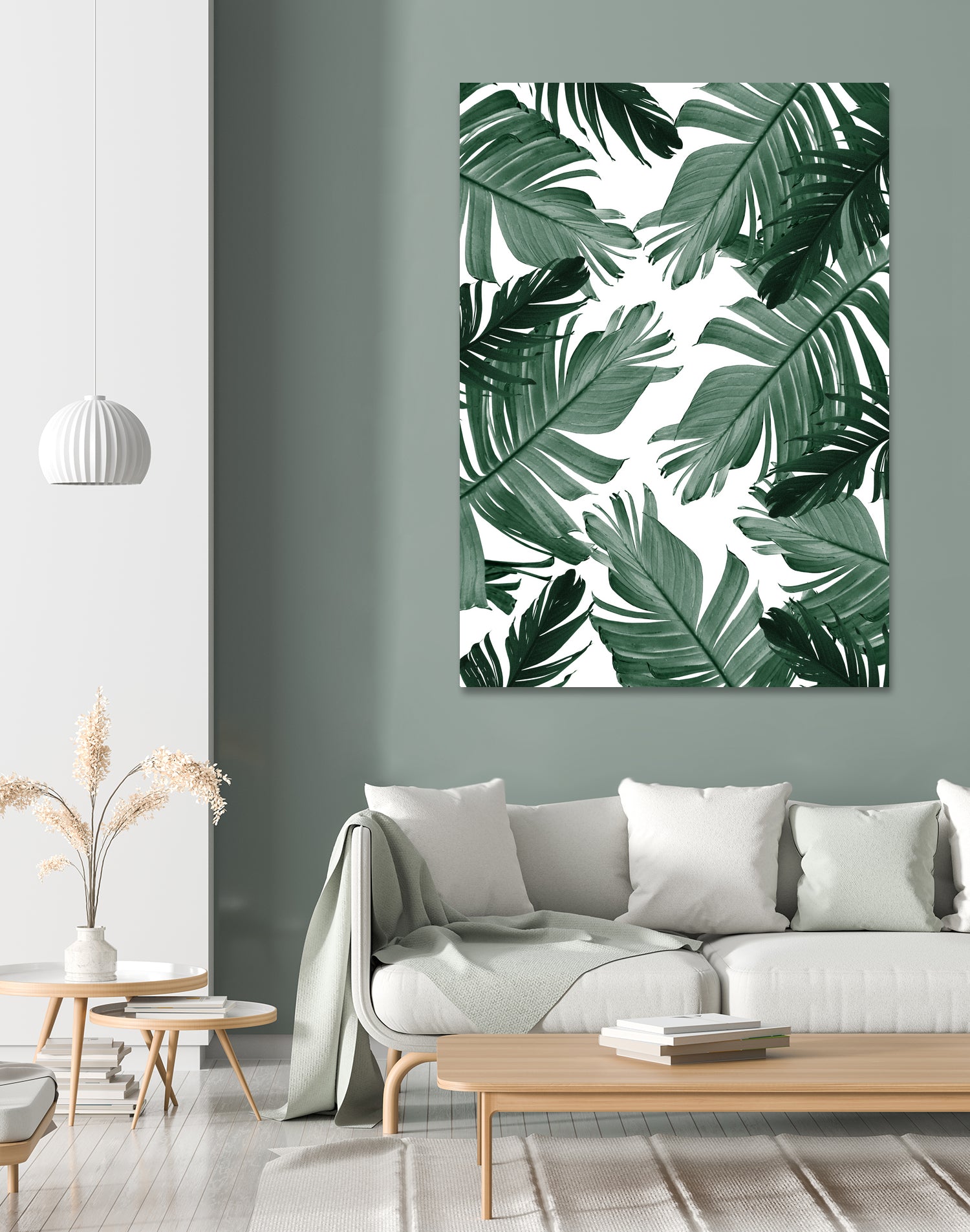 Tropical Banana Leaves Pattern #3 #tropical #decor #art by Anita & Bella Jantz on GIANT ART - green photo illustration
