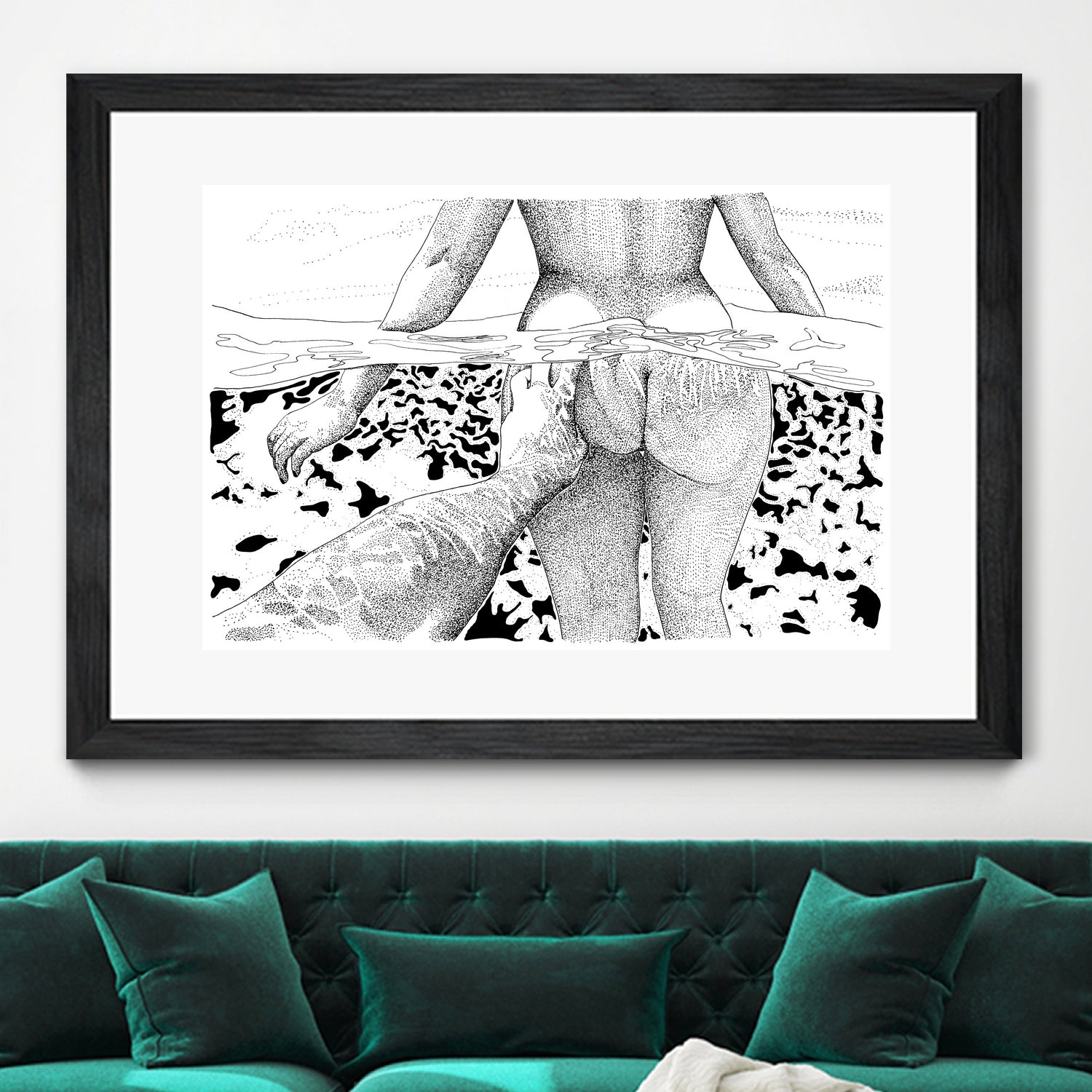 The Swim by Julie Schalit on GIANT ART - black character design