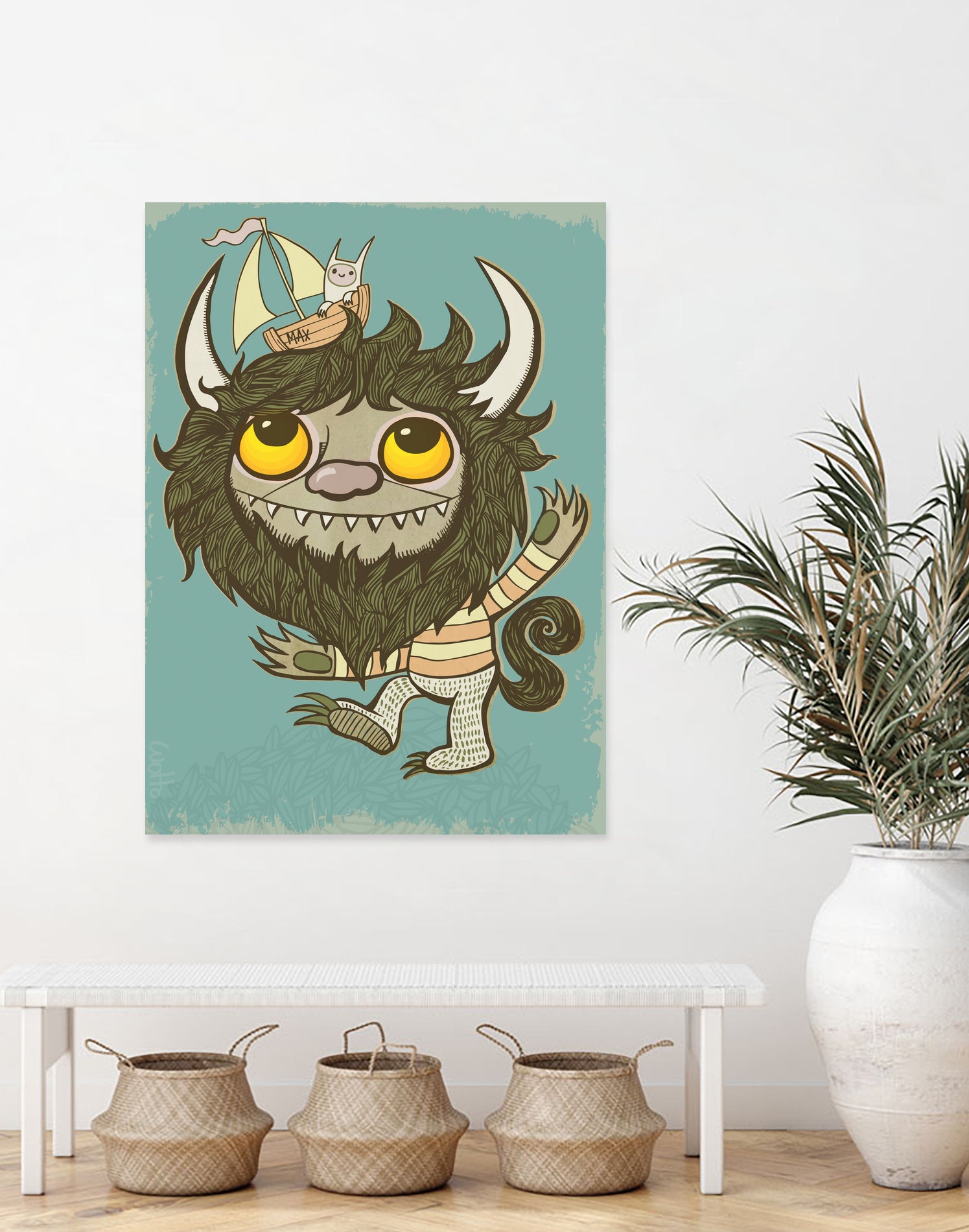 An Ode To Wild Things by Craig Watkins on GIANT ART - blue character design