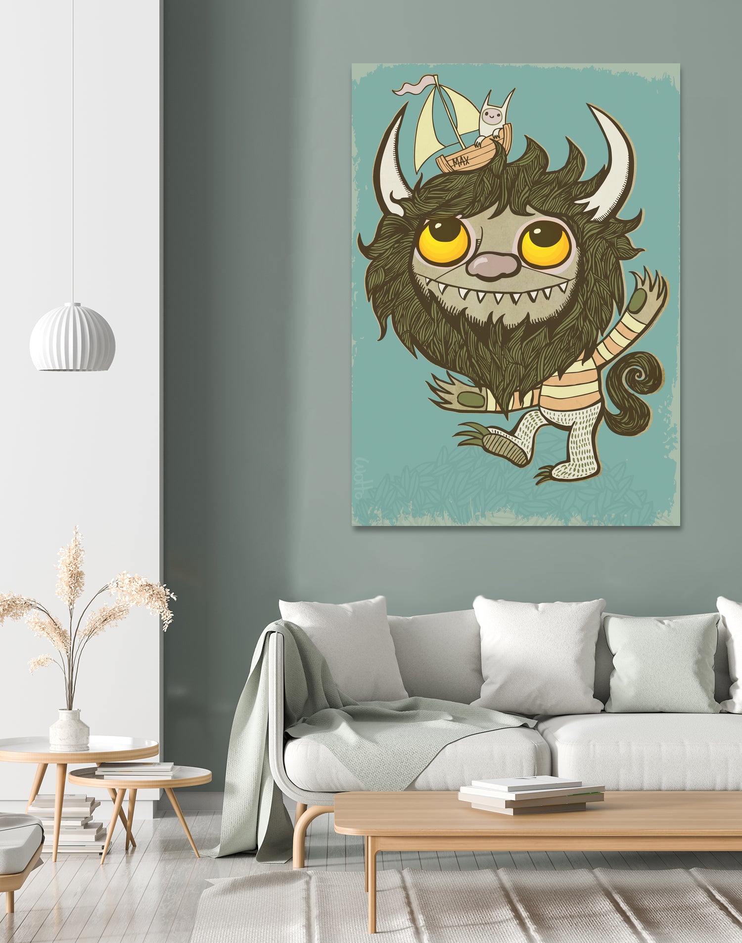 An Ode To Wild Things by Craig Watkins on GIANT ART - blue character design