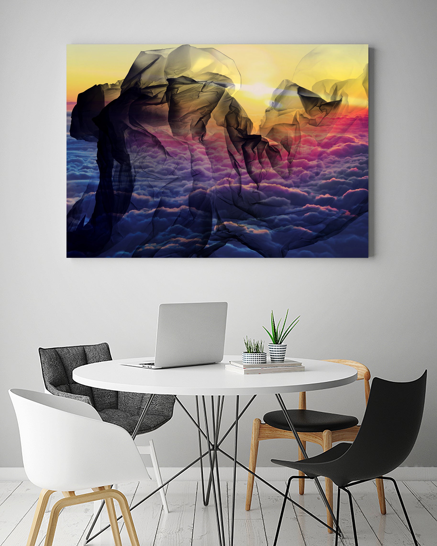 Cloud Faces by Abdennacer Jamal on GIANT ART - fuchsia photo manipulation