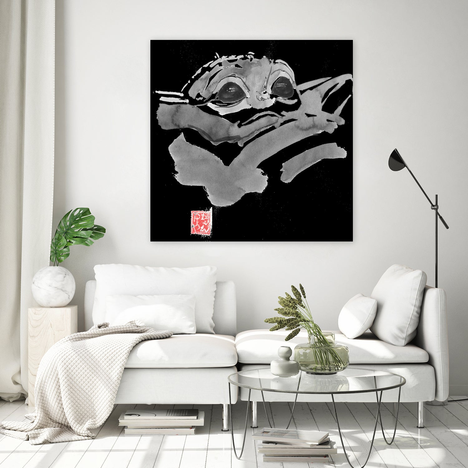 baby yoda by philippe imbert on GIANT ART - black character design