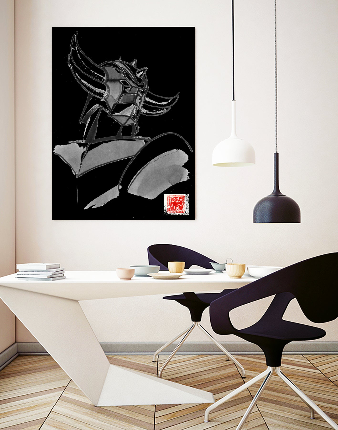 goldorak 02 by philippe imbert on GIANT ART - black character design