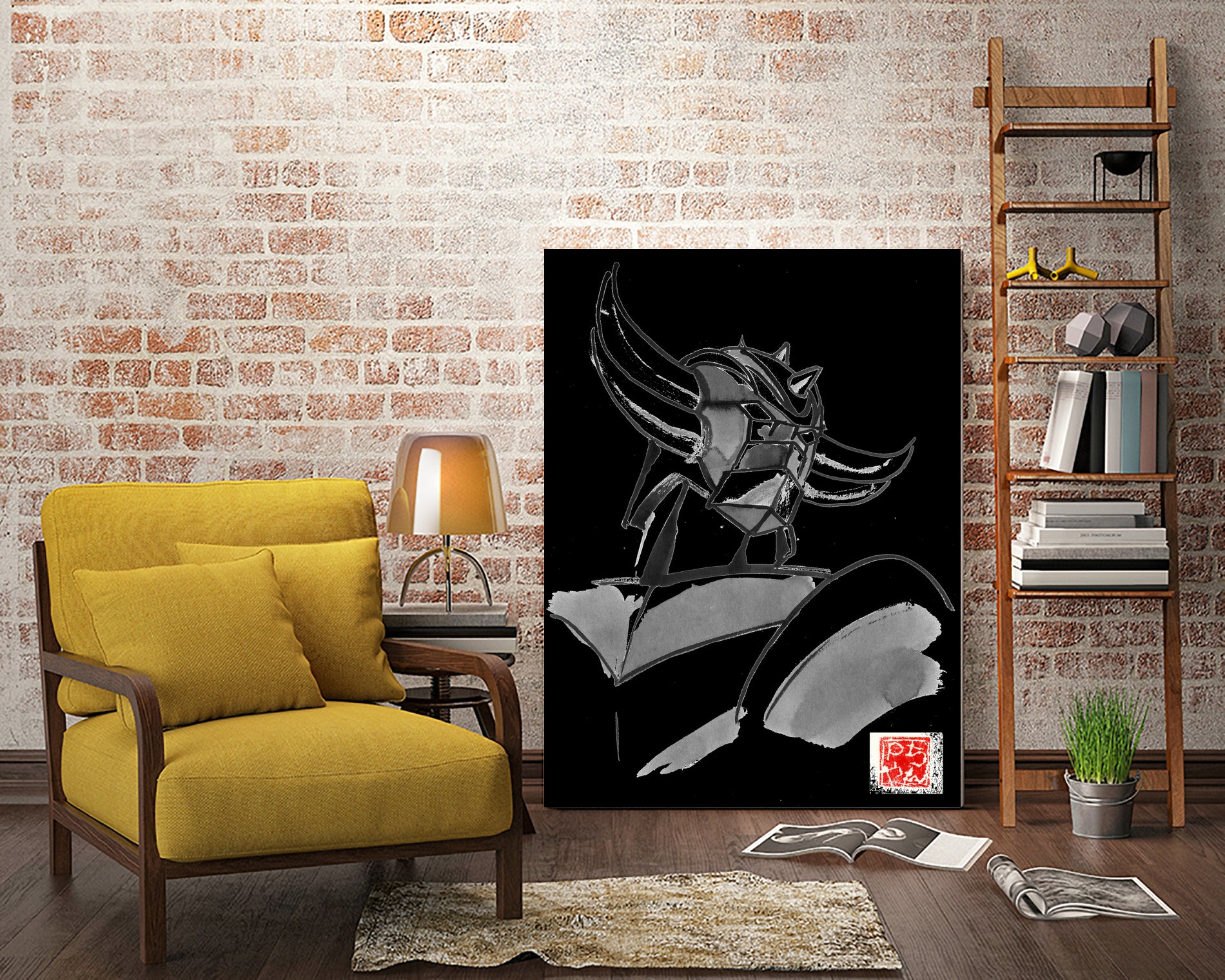 goldorak 02 by philippe imbert on GIANT ART - black character design