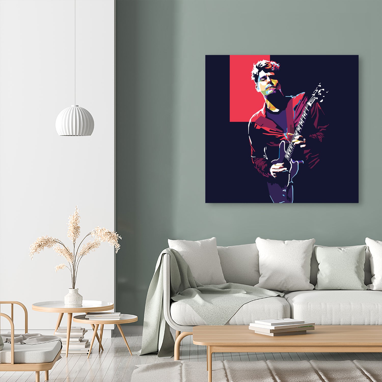 john mayer by fajar gunawan on GIANT ART - red photo illustration