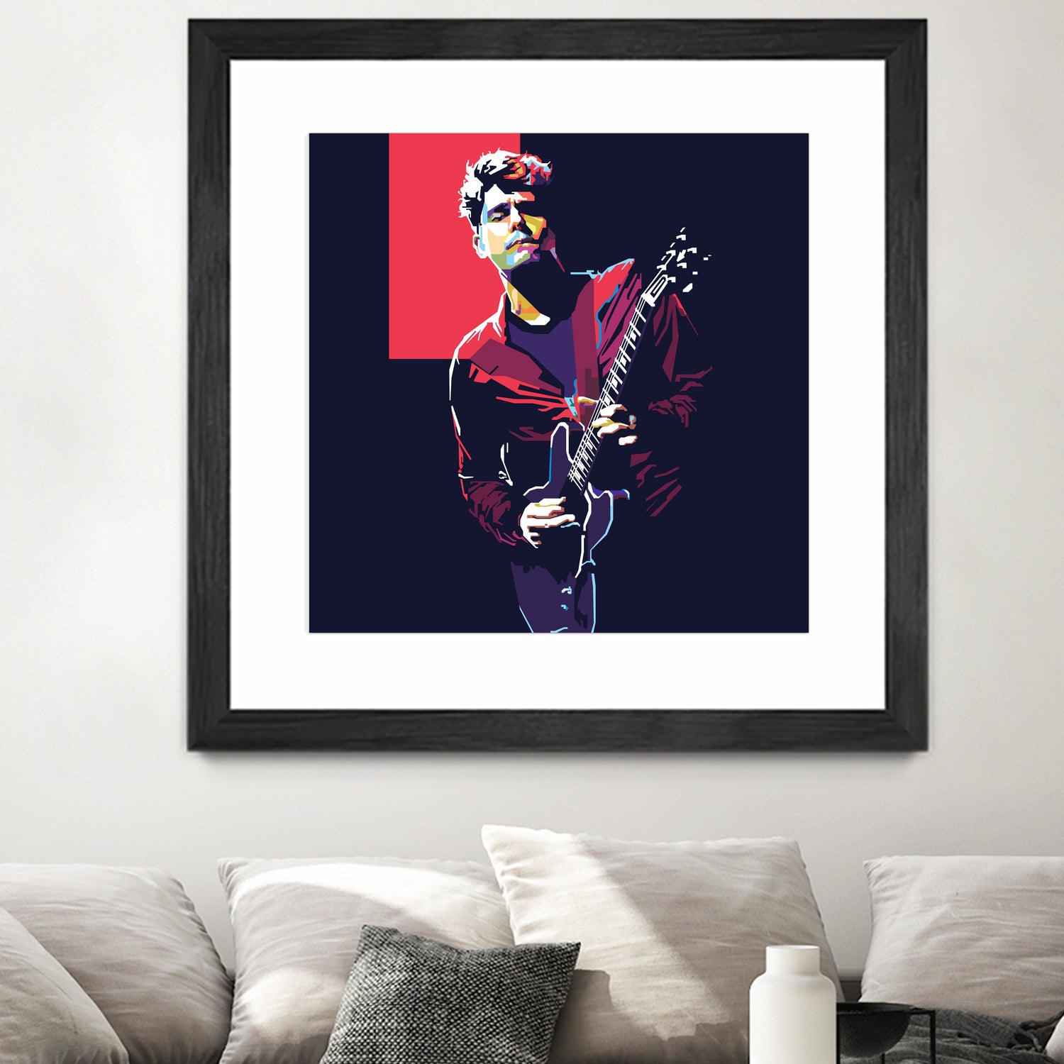 john mayer by fajar gunawan on GIANT ART - red photo illustration