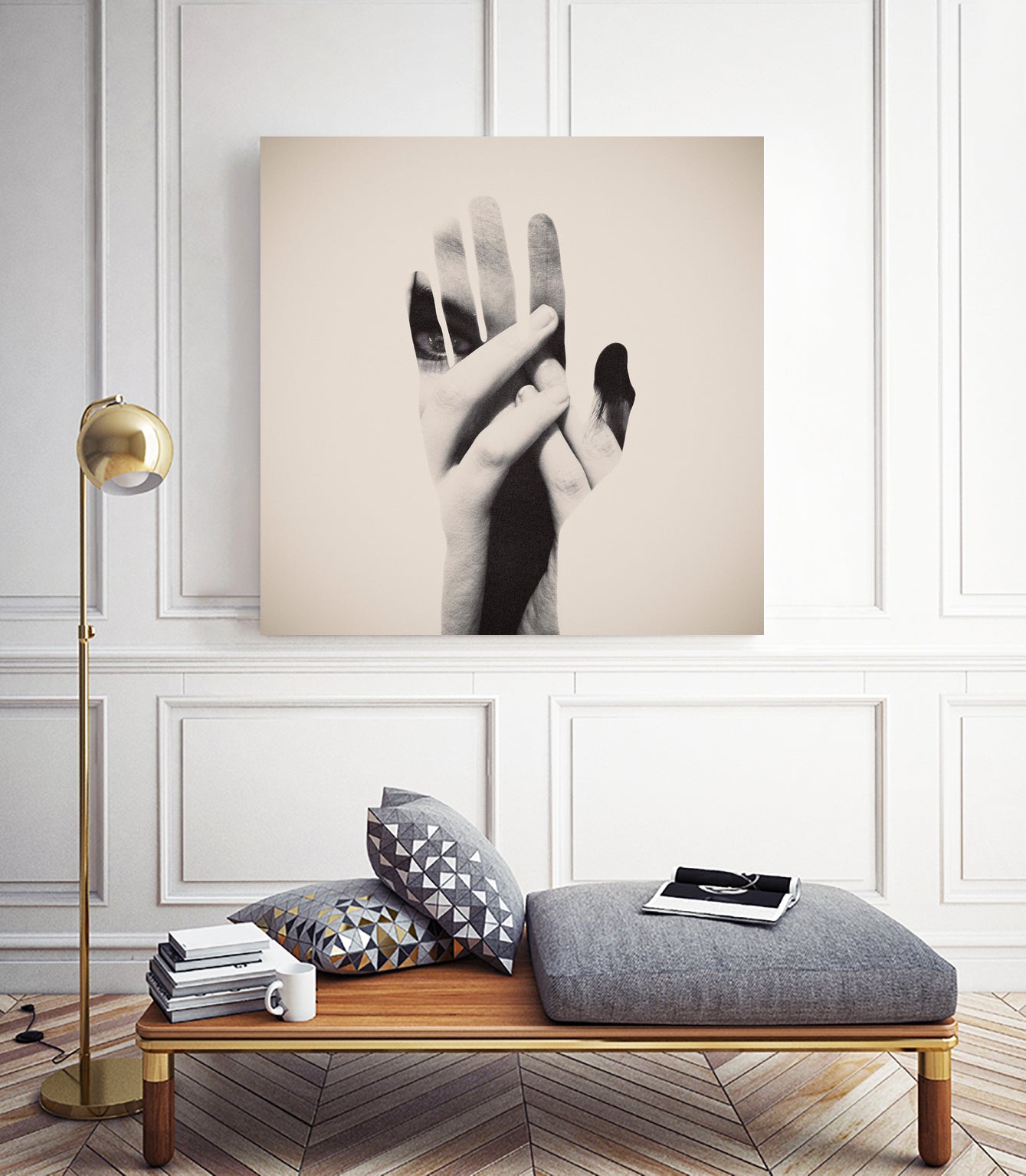 Hideaway Hands by Dan Mountford on GIANT ART - photo illustration