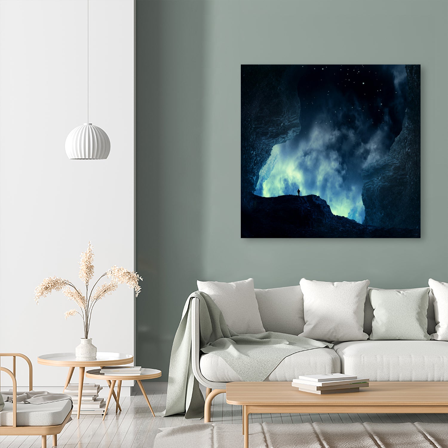 spaces XVIII - at night by Dirk Wüstenhagen on GIANT ART - blue digital painting