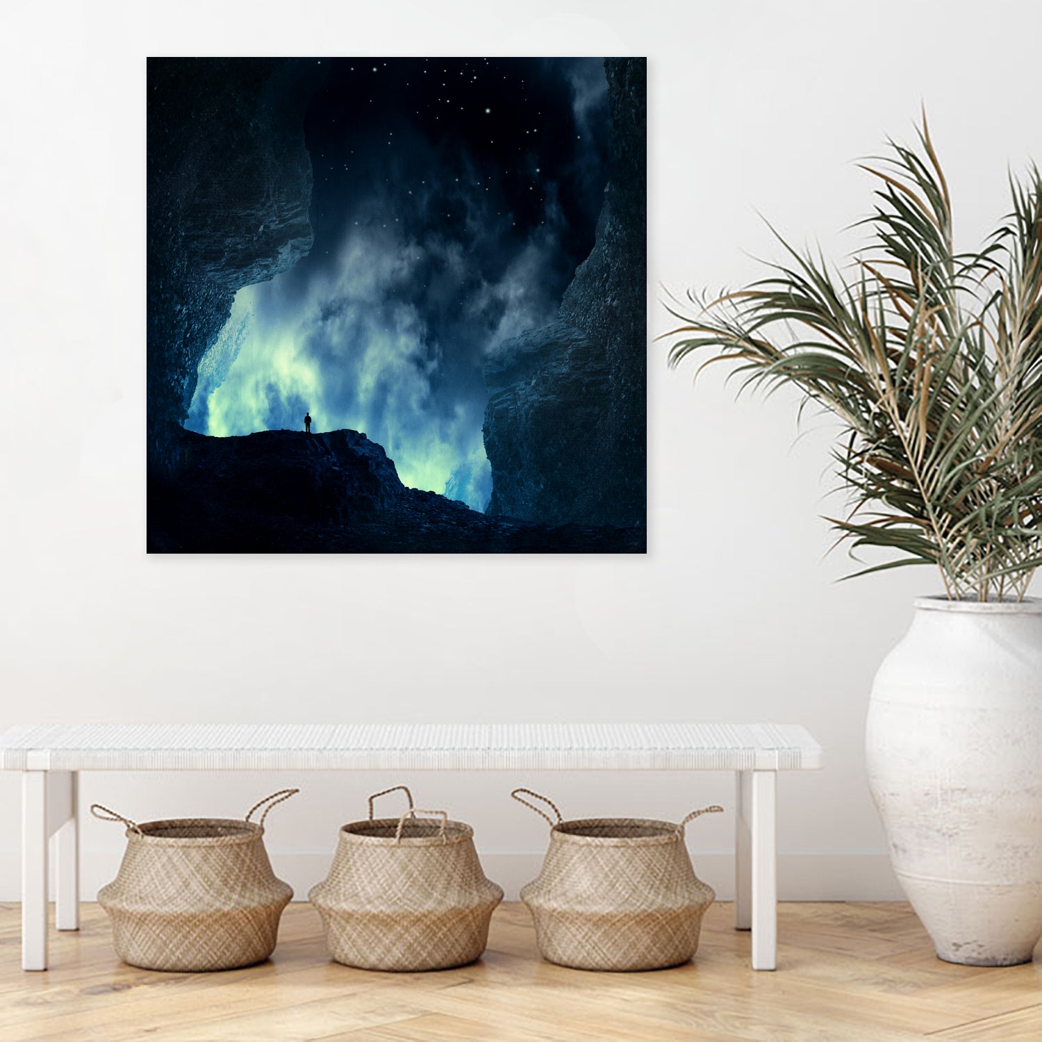 spaces XVIII - at night by Dirk Wüstenhagen on GIANT ART - blue digital painting