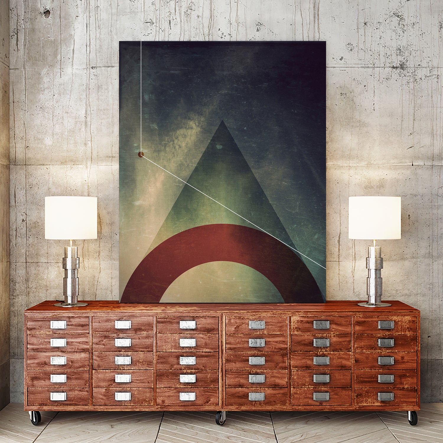 triangle half circle by Danny Jardim on GIANT ART - digital drawing