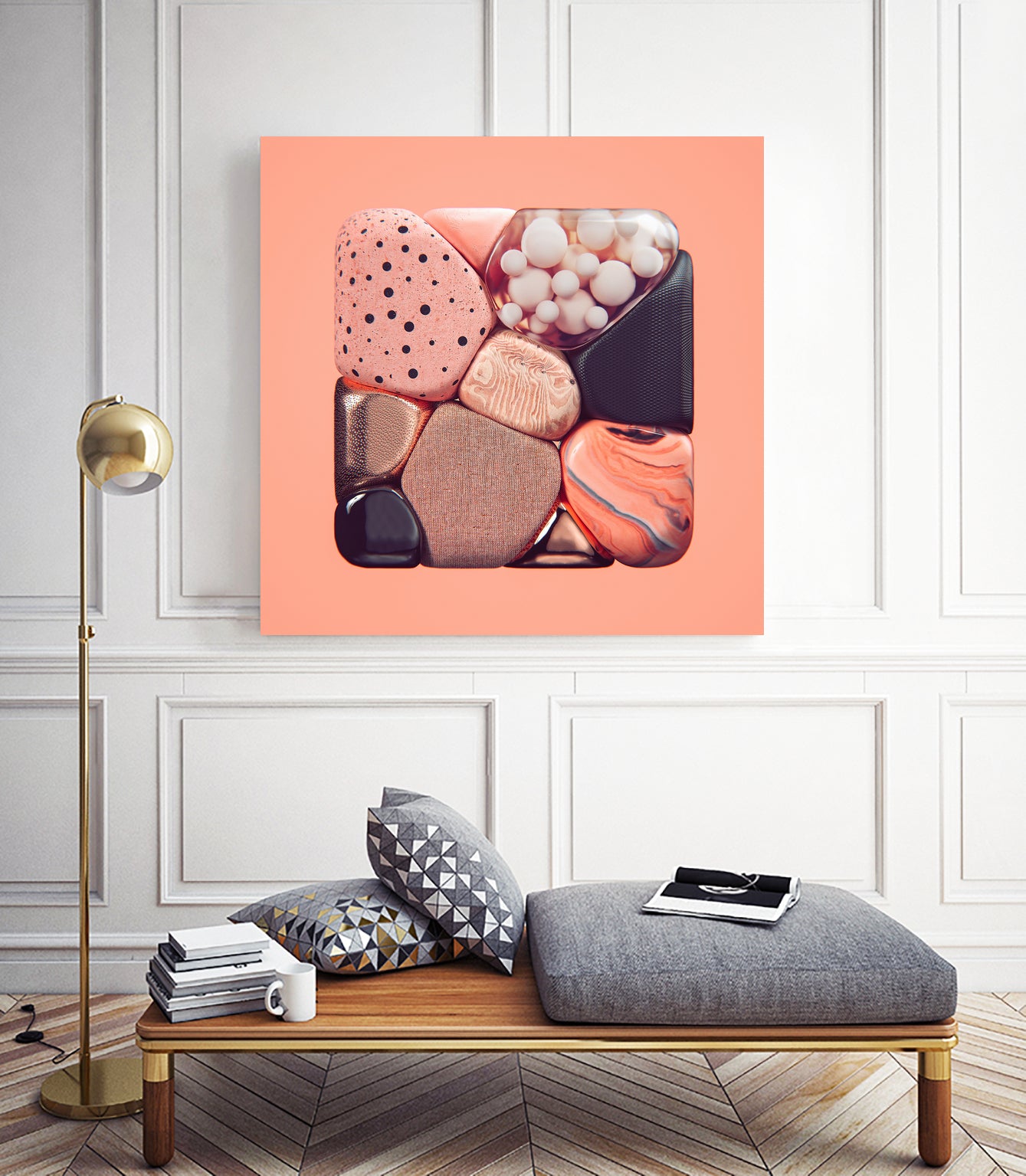 N°343 by Roman Bratschi on GIANT ART - orange 3d art