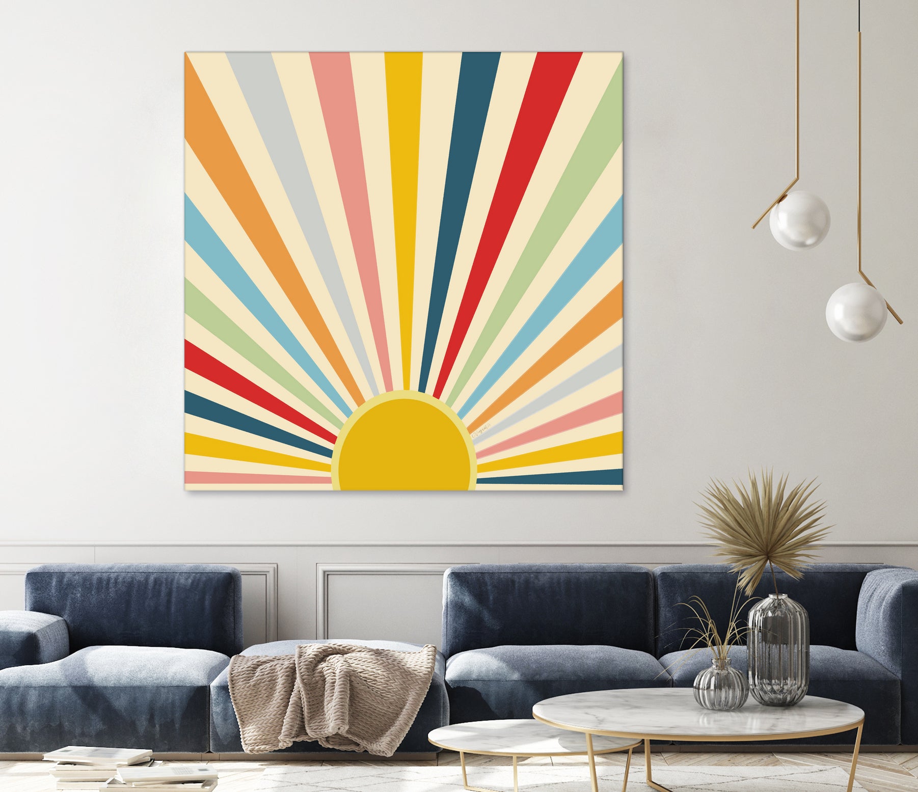 Sun Shines Inside you by Chrysafia Vogiatzi on GIANT ART - yellow digital painting