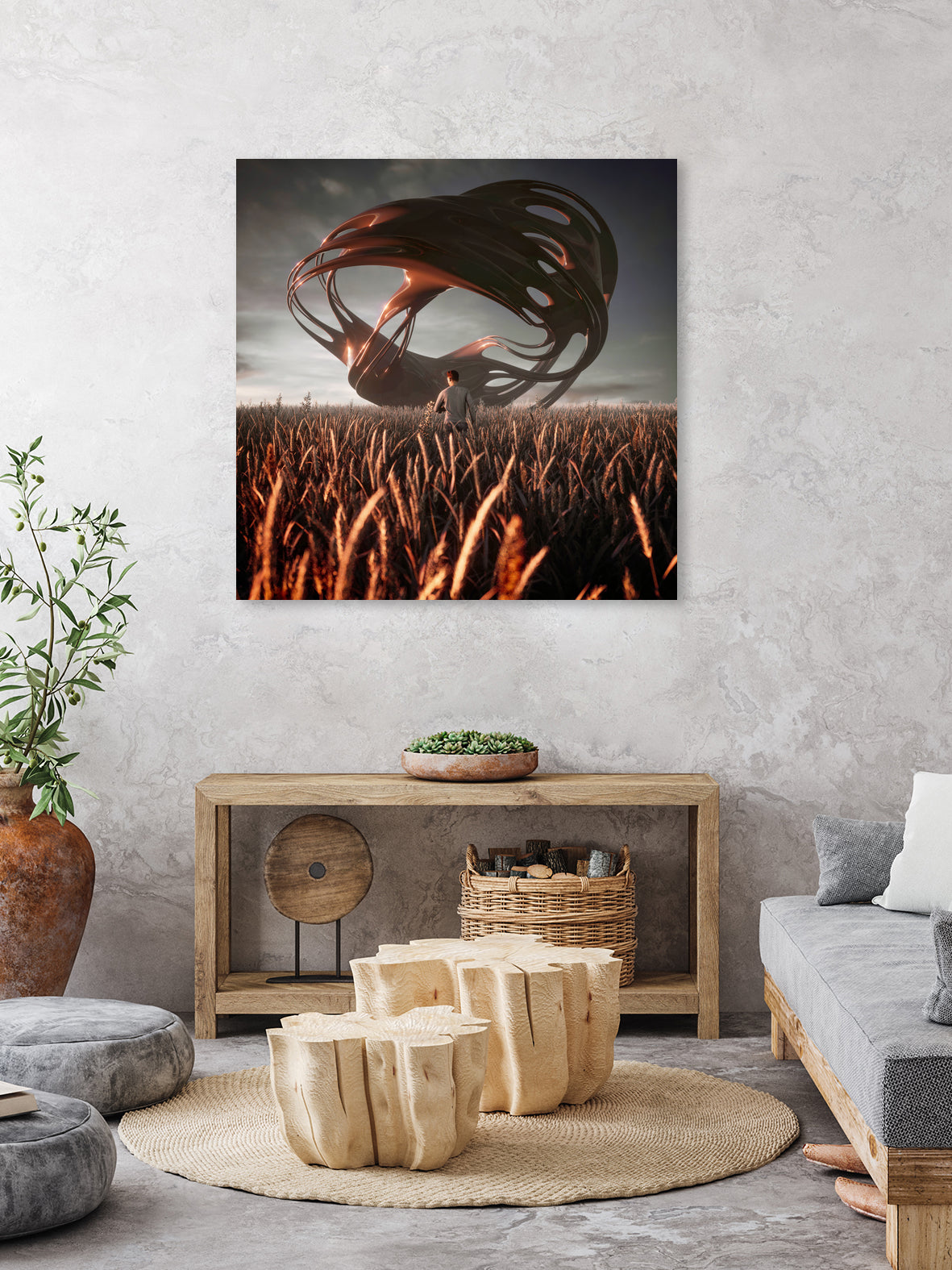 FieldsVoice by Evgenij Soloviev on GIANT ART - brown 3d art