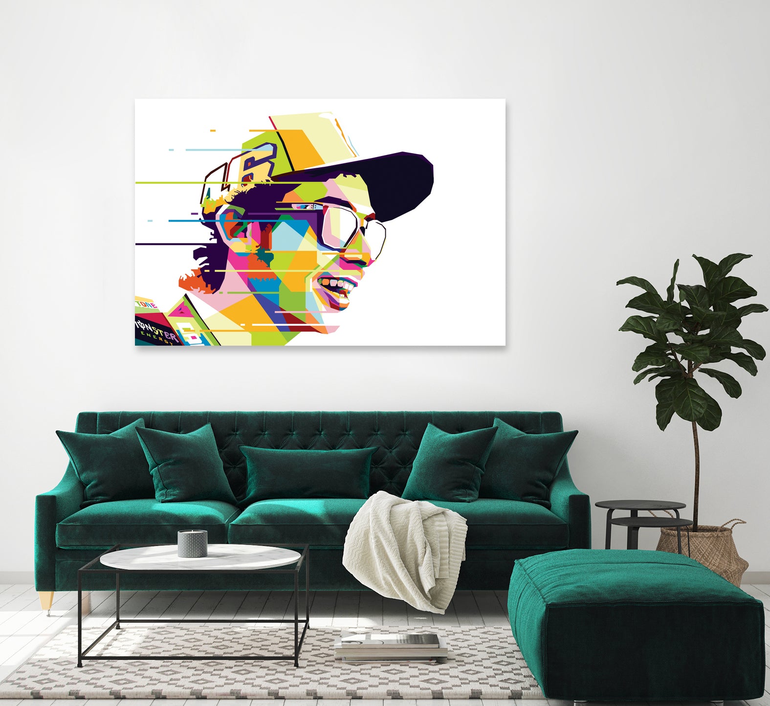 Valentino Rossi (Alt) by Ahmad Taufiq on GIANT ART - white digital drawing