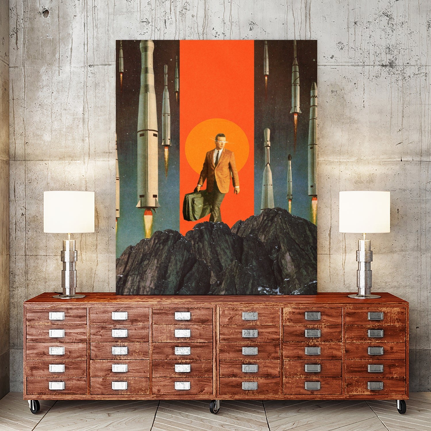 The Departure by Frank Moth on GIANT ART - red photo manipulation