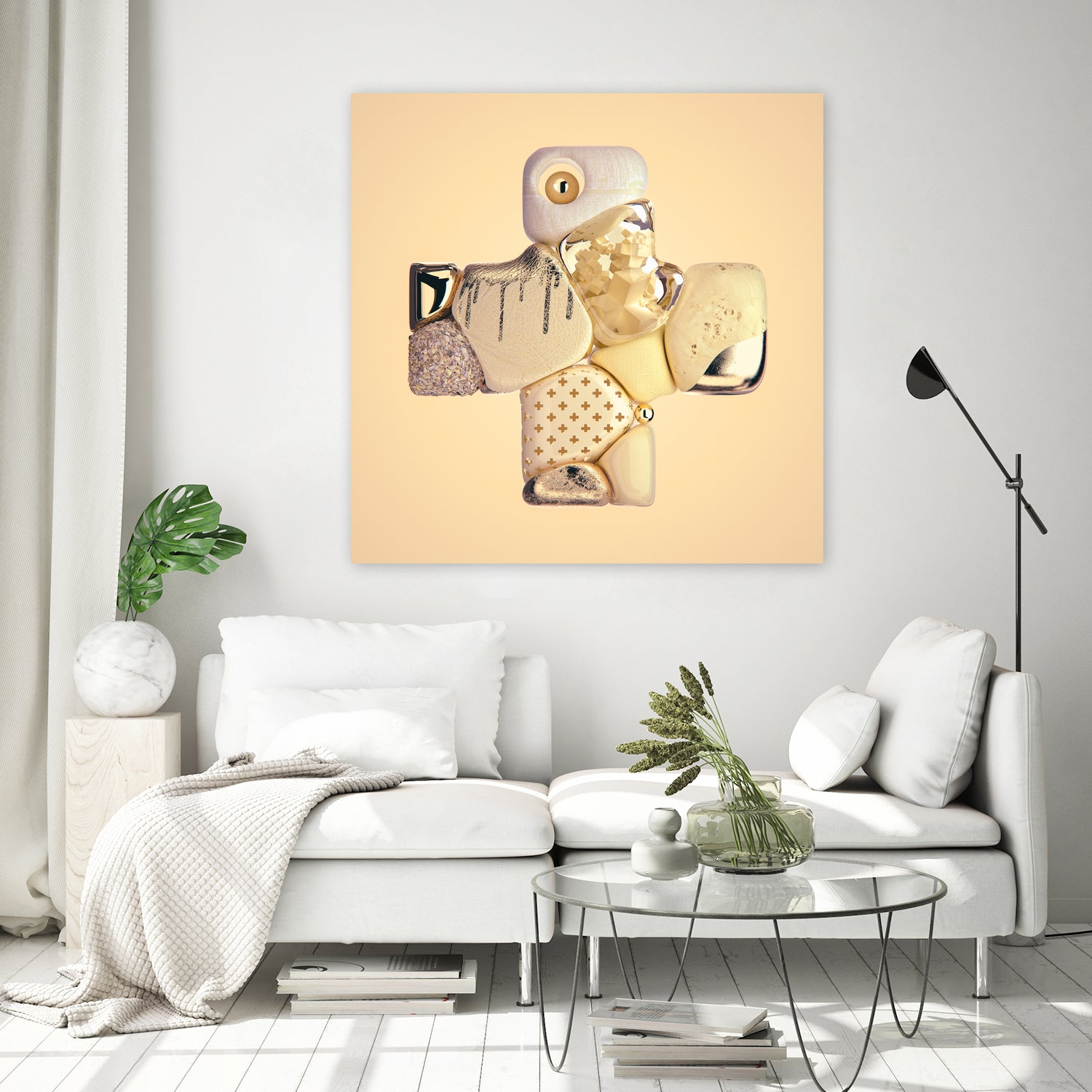 N°347 by Roman Bratschi on GIANT ART - yellow digital painting