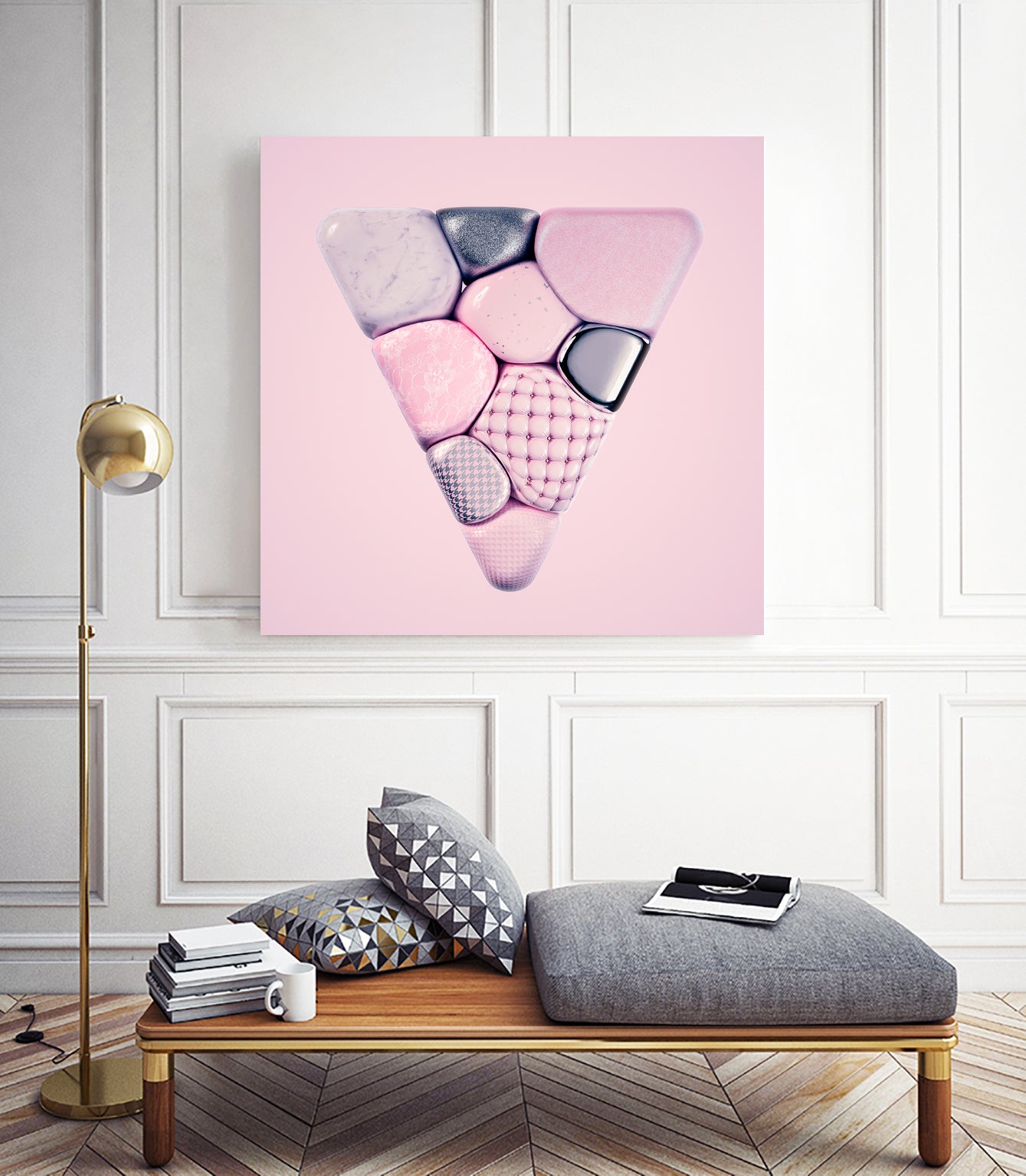 N°344 by Roman Bratschi on GIANT ART - pink 3d art