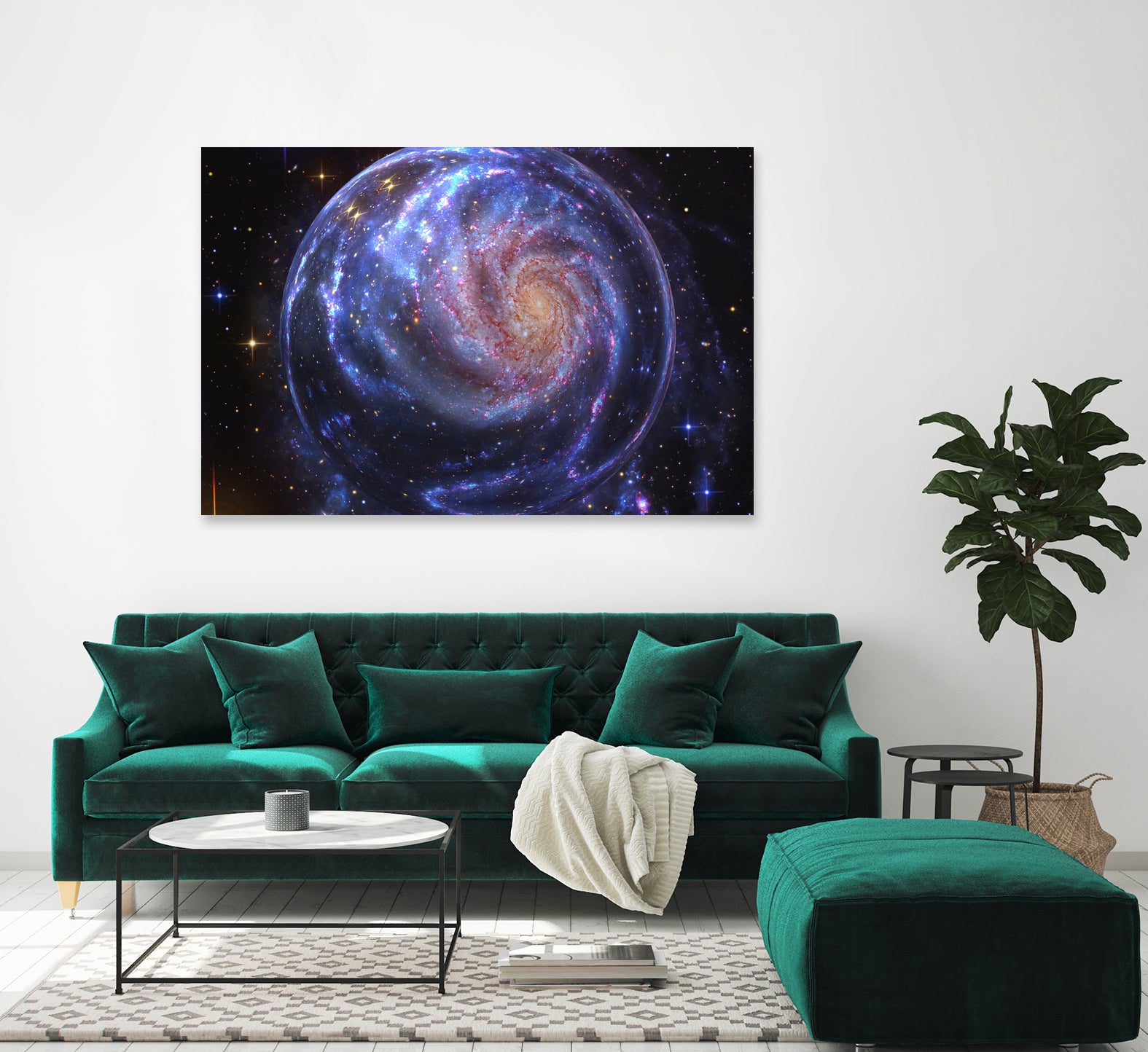 Galaxy Bubble by Erika Kaisersot on GIANT ART - blue photo manipulation