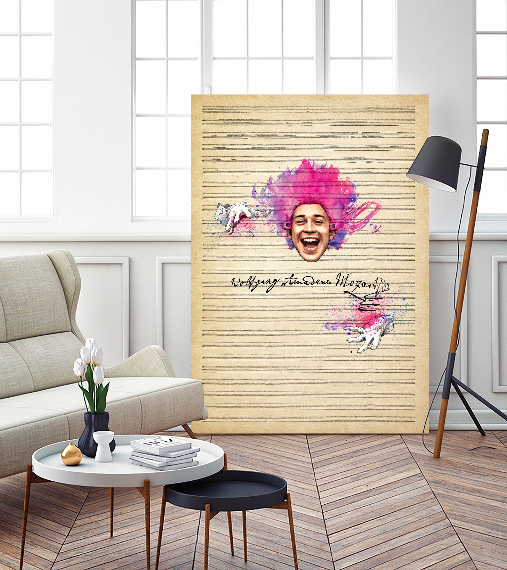 Amadeus by Jason Ratliff on GIANT ART - pink digital painting