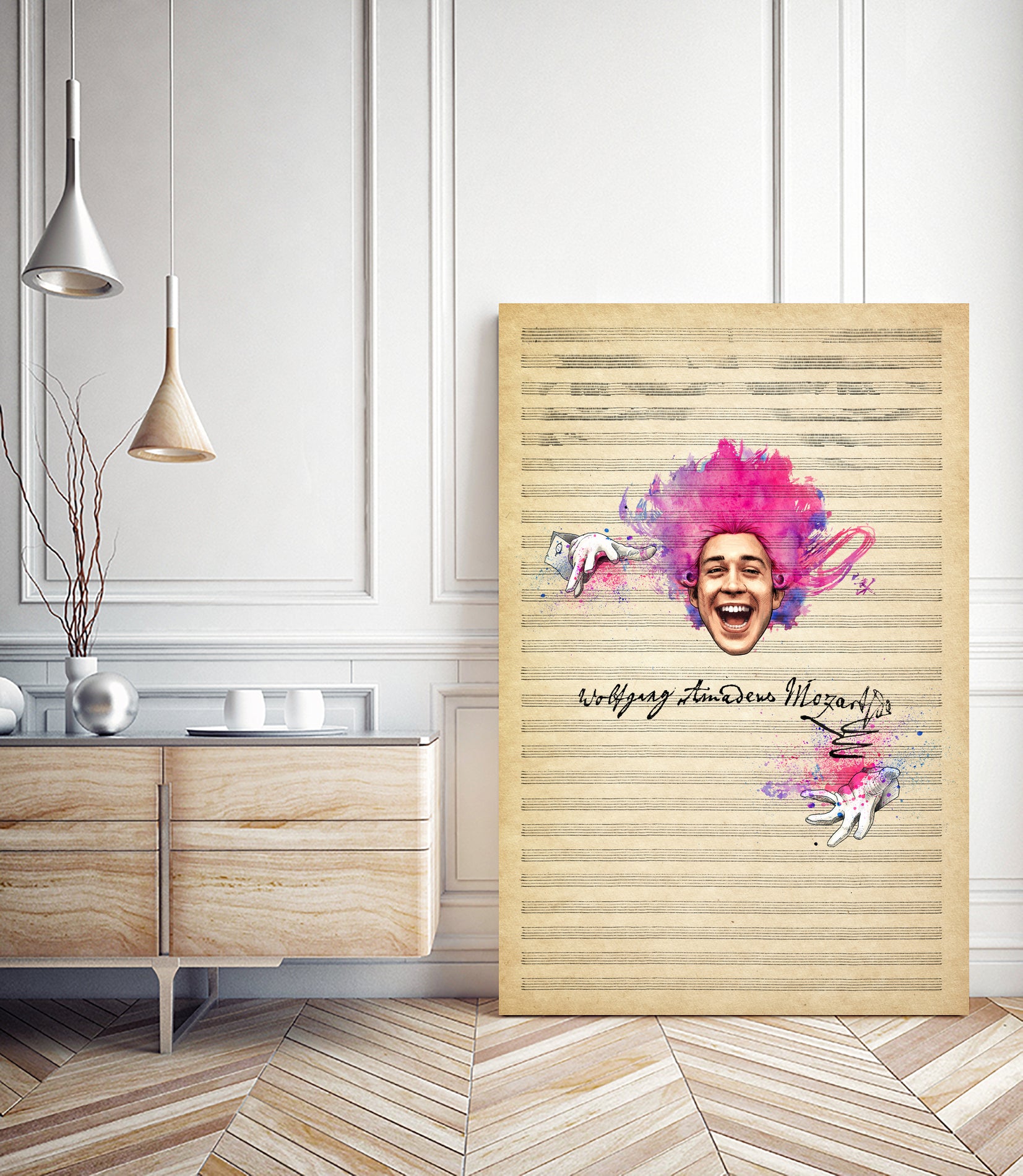 Amadeus by Jason Ratliff on GIANT ART - pink digital painting