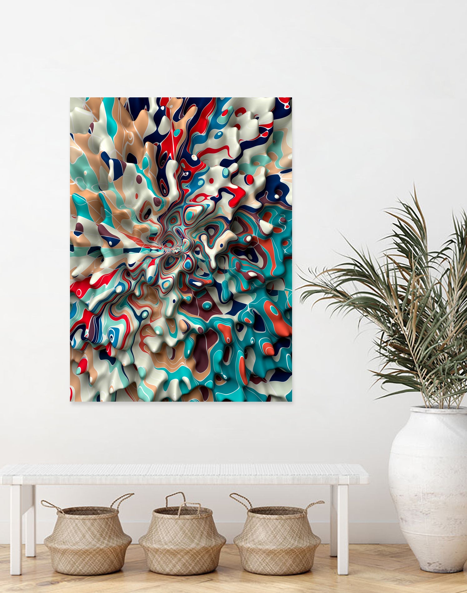 Weird-Surface by Danny Jardim on GIANT ART - blue digital painting