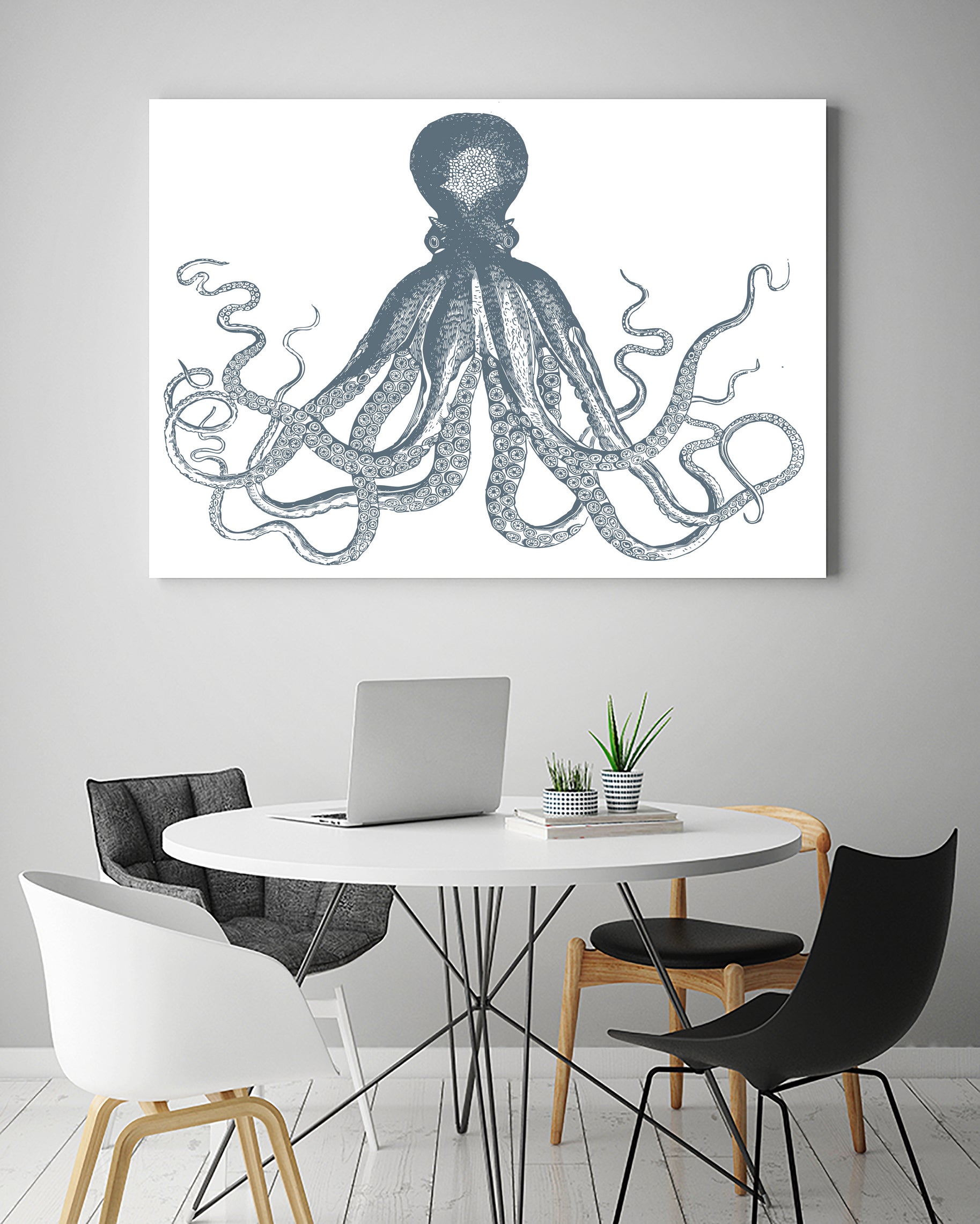 OCTOPUS GREY by Thomas Fernez on GIANT ART - gray digital drawing
